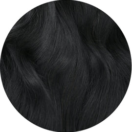 colour: #1B off black Clip-In Bun
