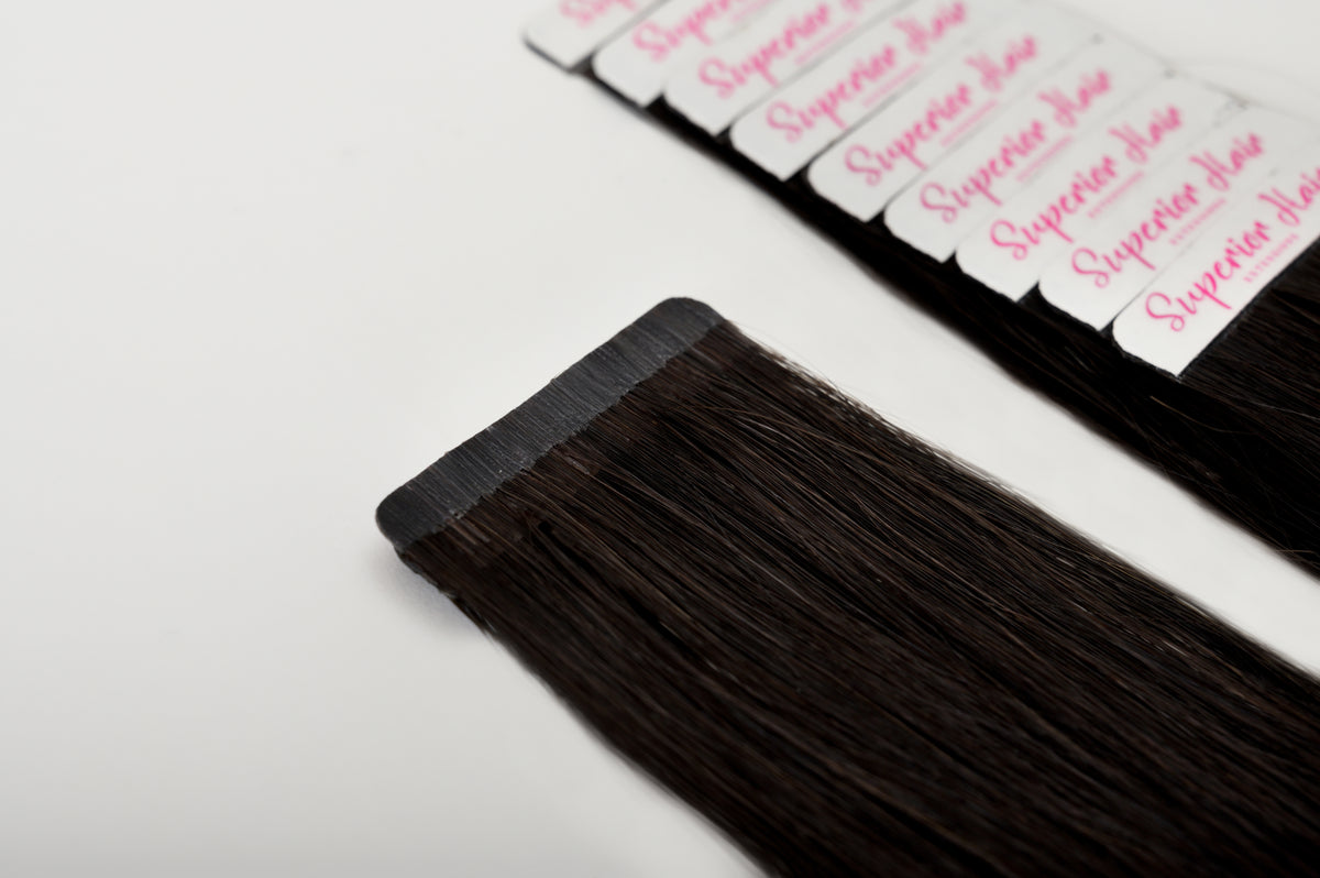 #1 Jet Black Ultra Seamless Tape In Extensions