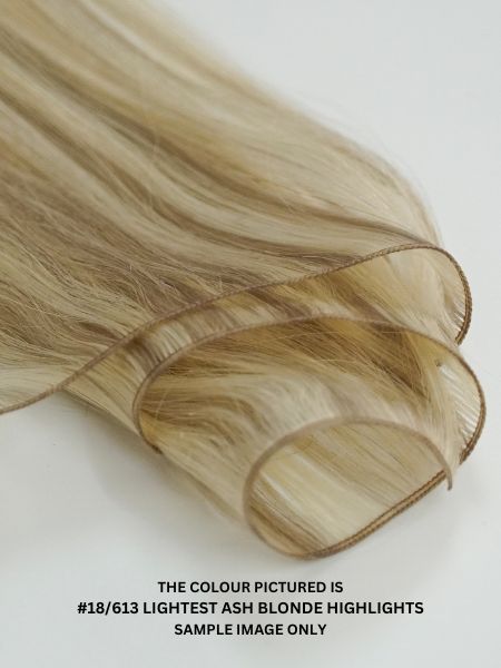 #18/60 Pearl Ash Blonde Highlights Genius Weft Extensions