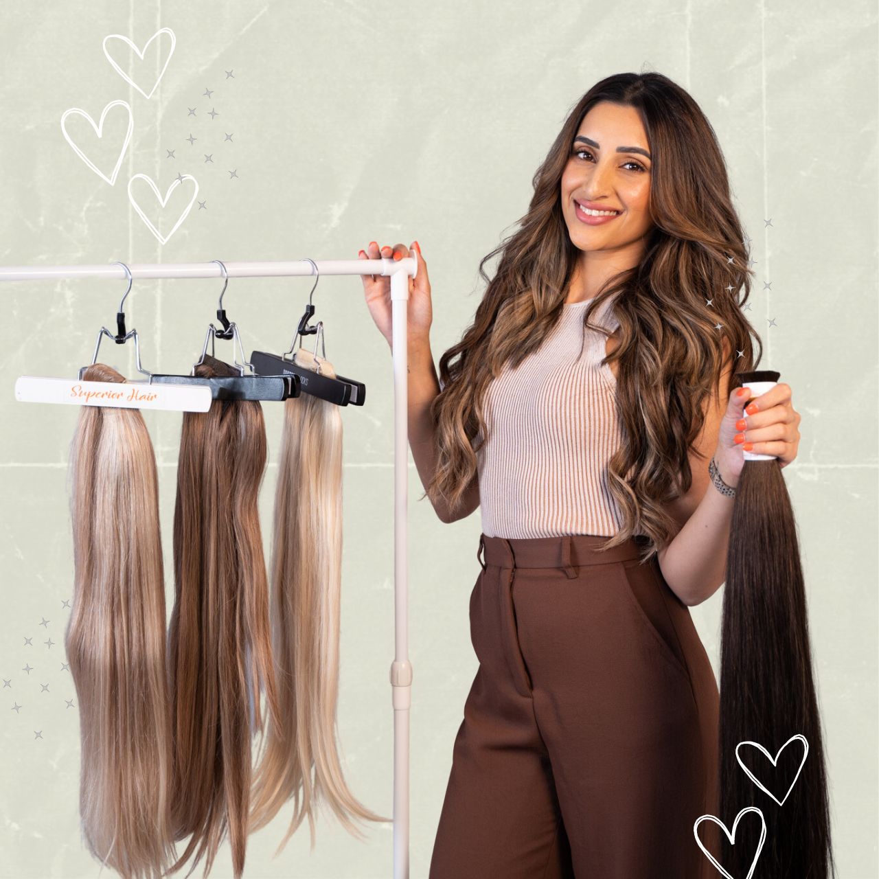Choosing The Right Hair Extensions for You with Superior Hair