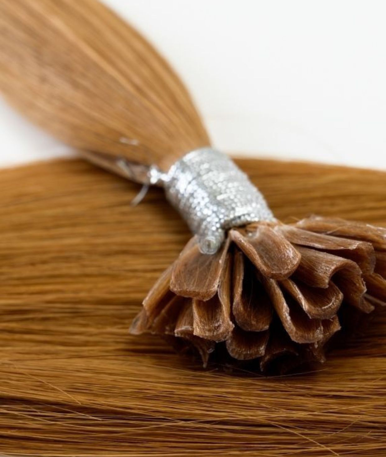 #12 Dark Honey Pre Bonded U Tip Extensions