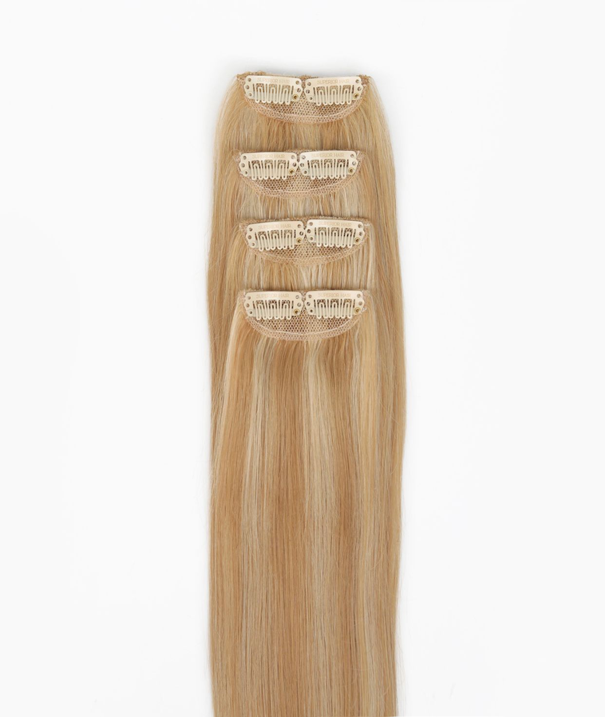 #16/22 Caramel Blonde Highlights Scalp Hair Fill Ins