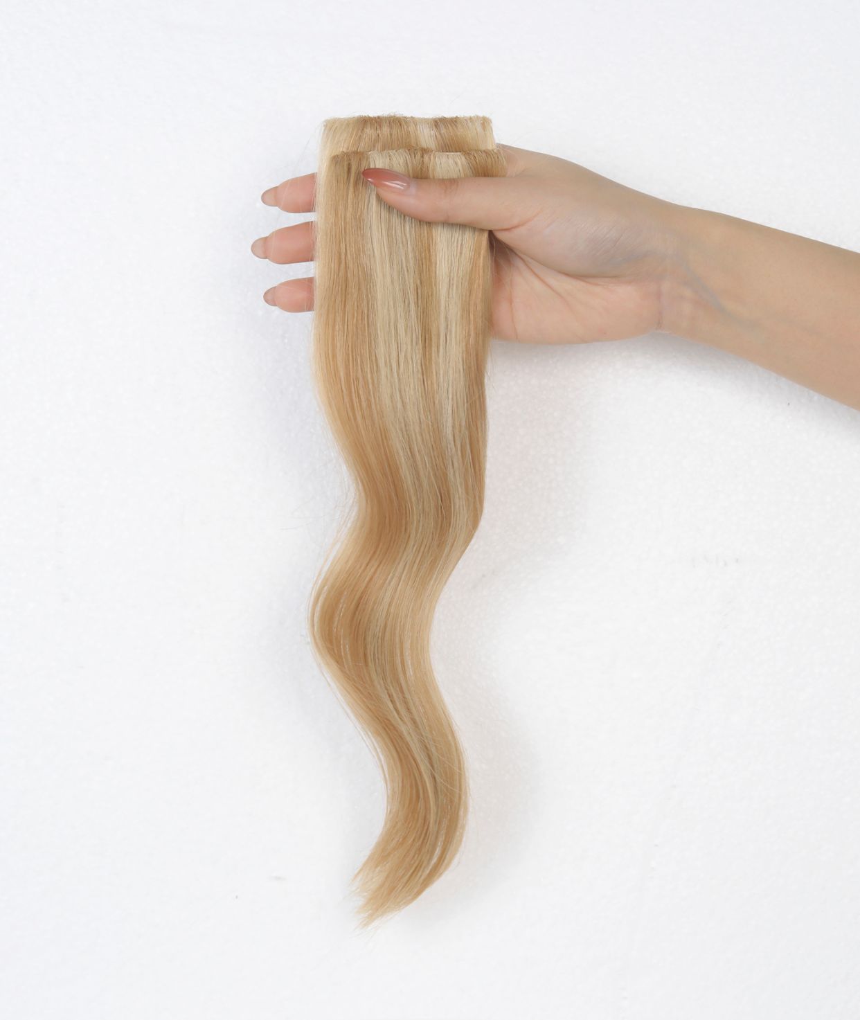 #16/22 Caramel Blonde Highlights Scalp Hair Fill Ins