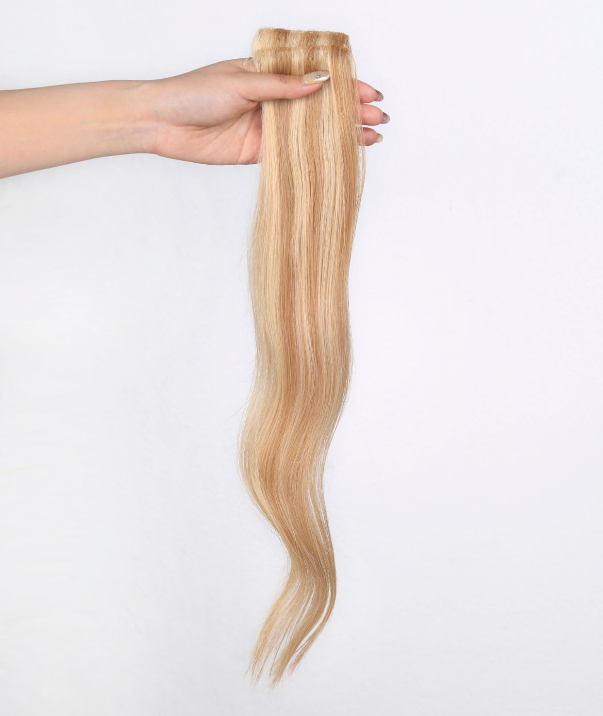 #16/22 Caramel Blonde Highlights Scalp Hair Fill Ins