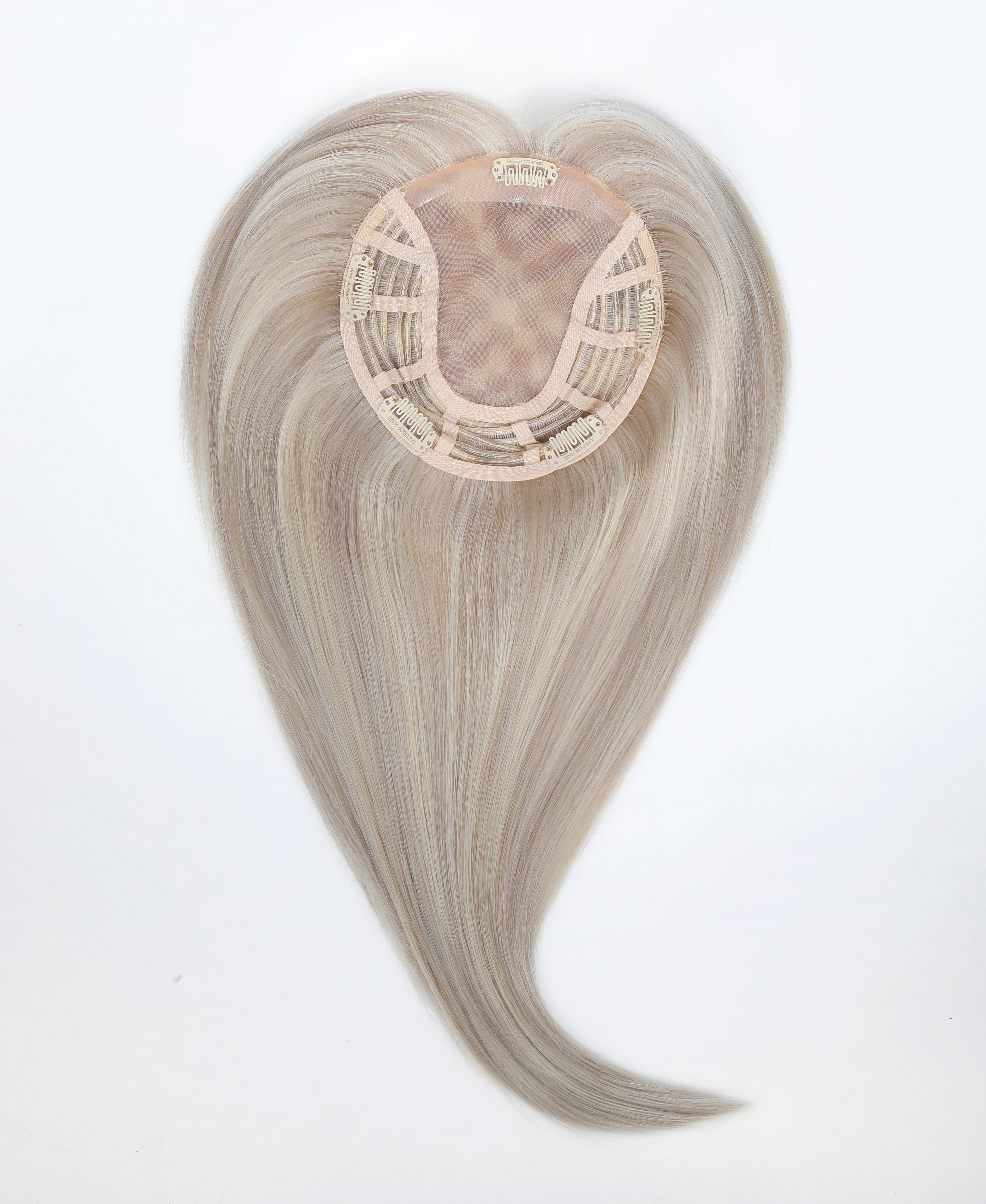 #18/60 Pearl Ash Blonde HL Topper With Invisible Wire