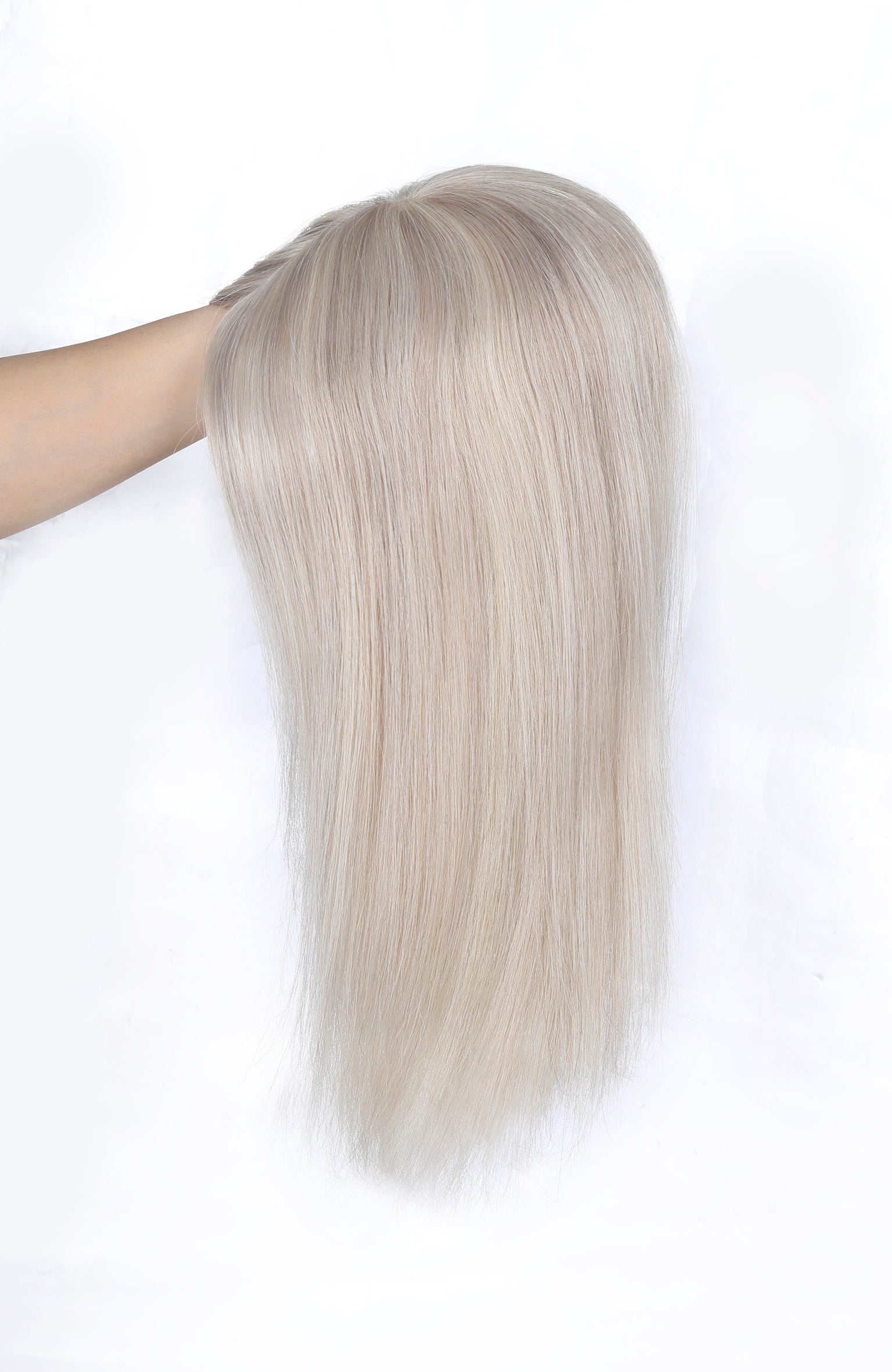 #18/60 Pearl Ash Blonde HL Topper With Invisible Wire