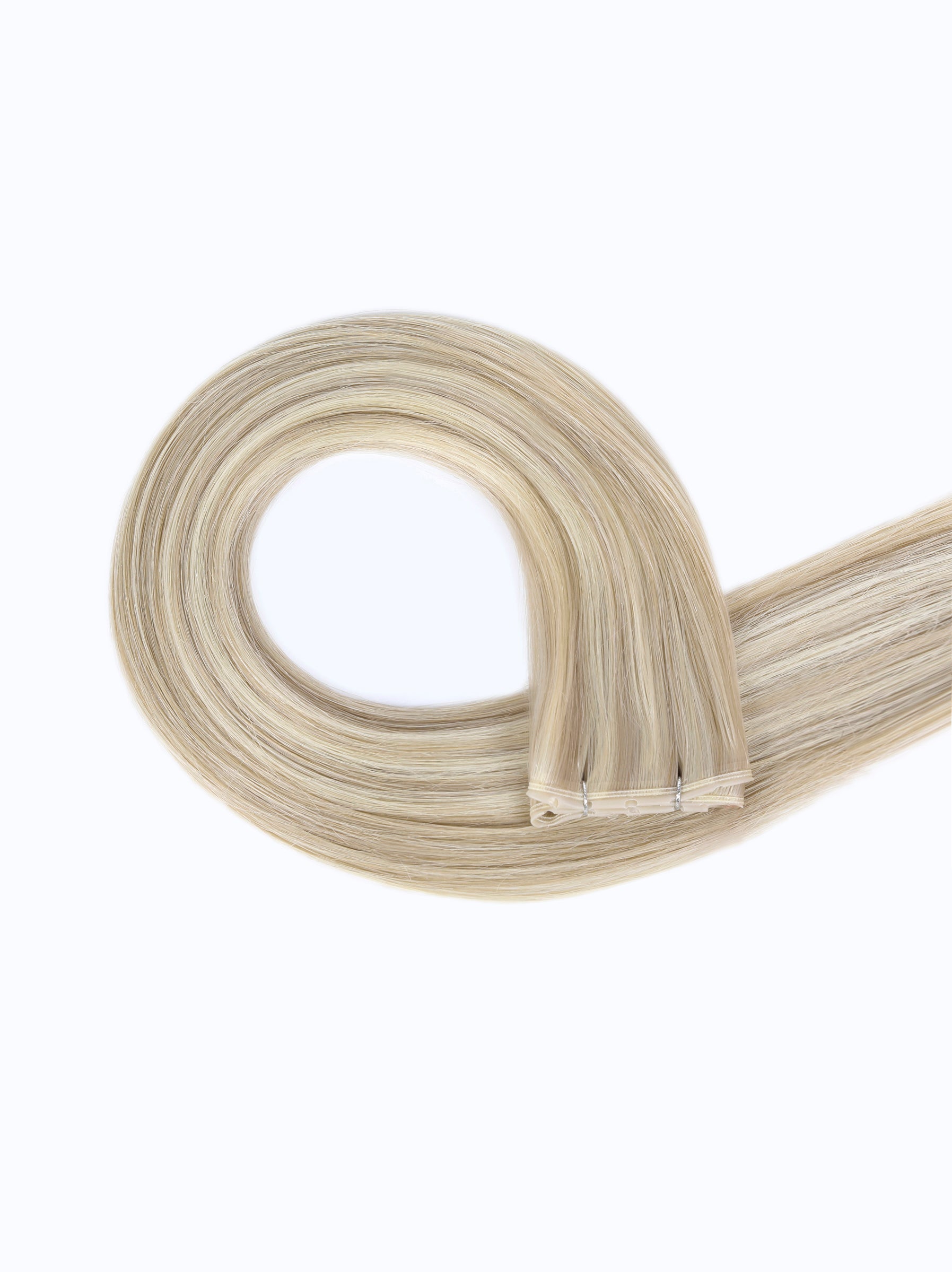 #18/613 Ash Blonde Highlights Butterfly Weft™ Hair Extensions
