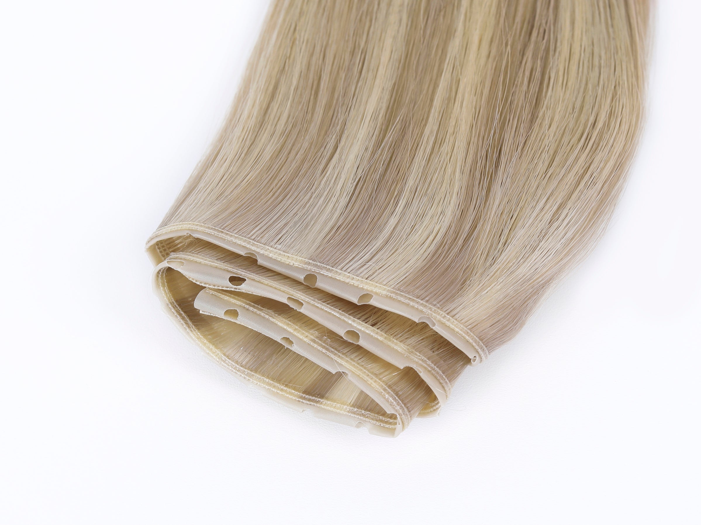 #18/613 Ash Blonde Highlights Butterfly Weft™ Hair Extensions
