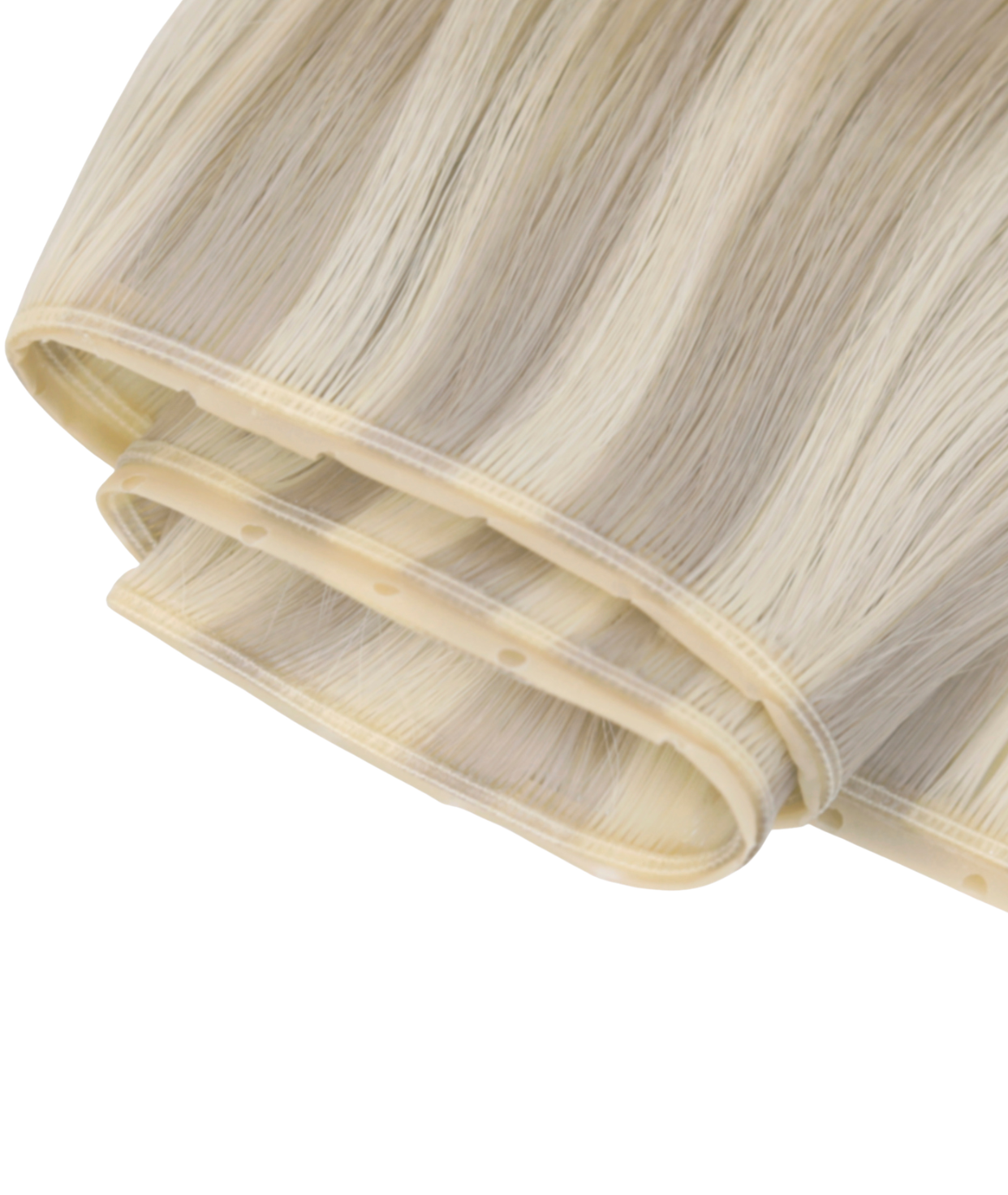#18/60 Pearl Ash Blonde Highlights Butterfly Weft™ Hair Extensions