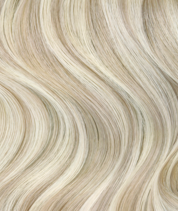 #18/60 Pearl Ash Blonde Highlights Classic Halo Hair Extensions