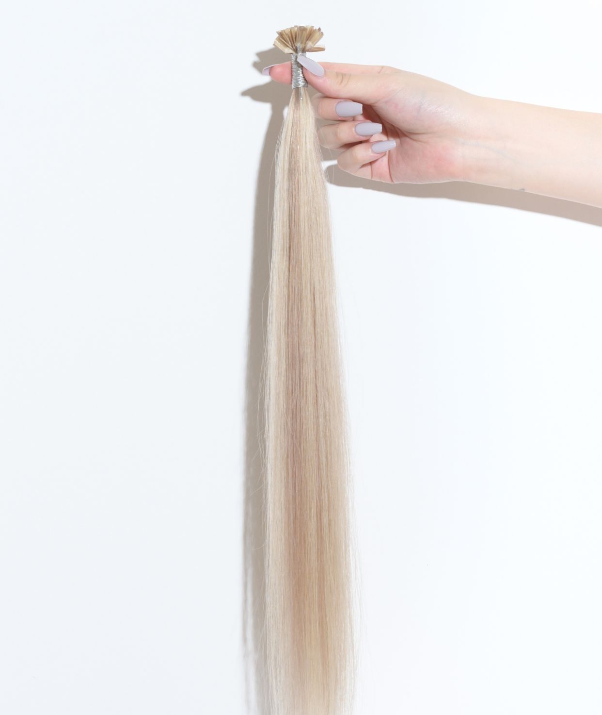 #18/613 Ash Blonde Highlights Pre Bonded U Tip Hair Extensions