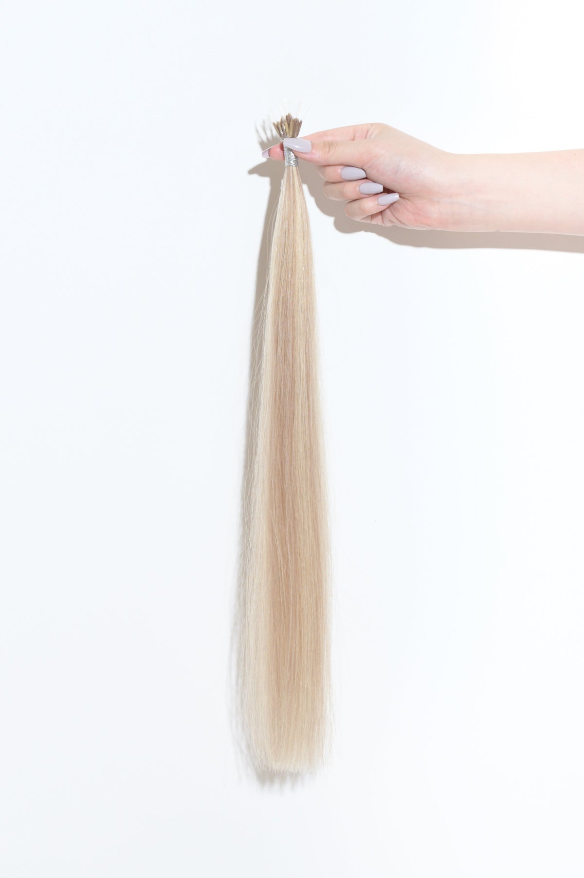 #18/613 Ash Blonde Highlights Nano Tip Hair Extensions