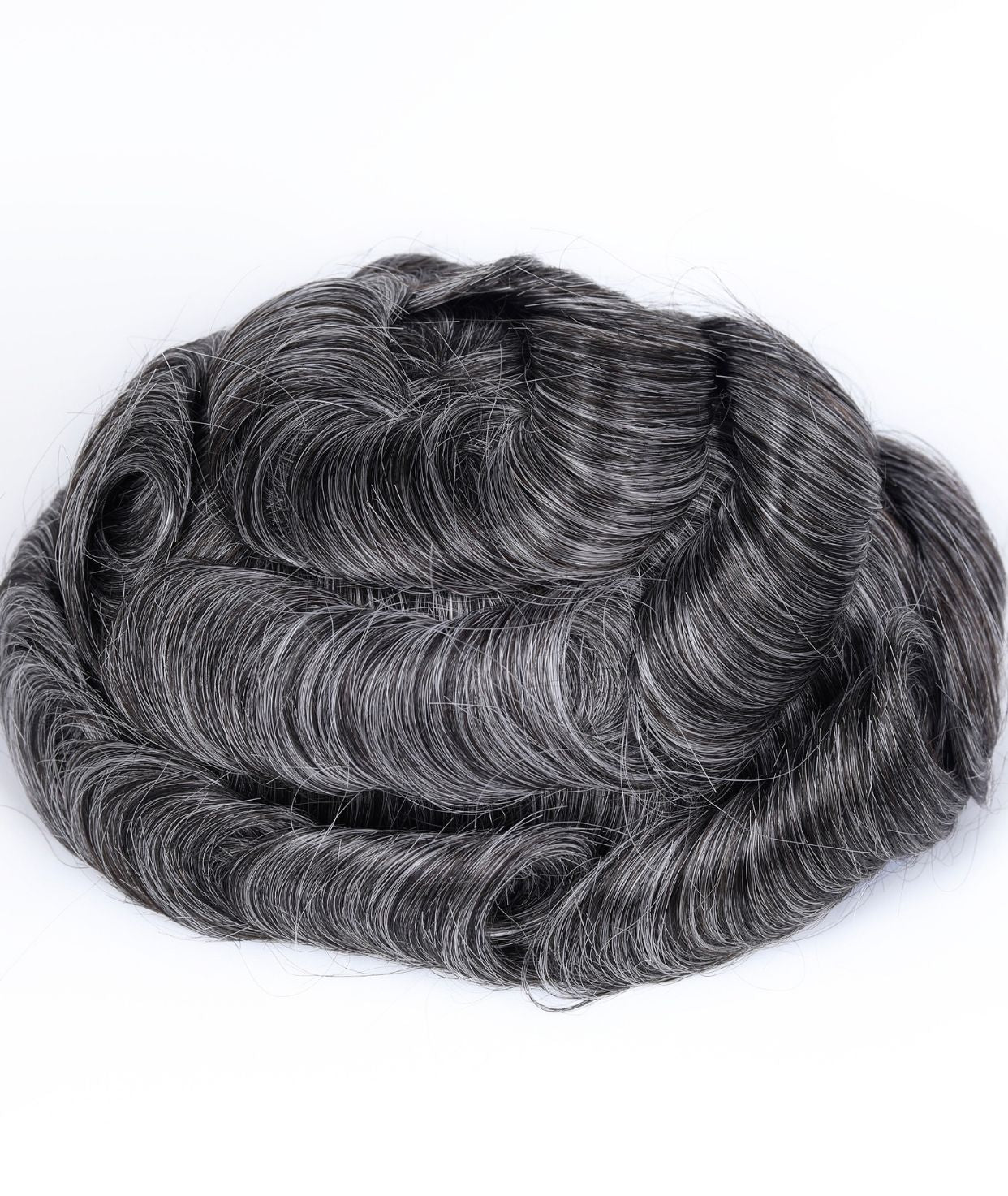 #1B Natural Black Skin Base Hair System