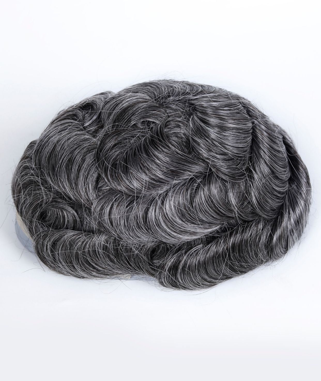 #1B Natural Black Skin Base Hair System