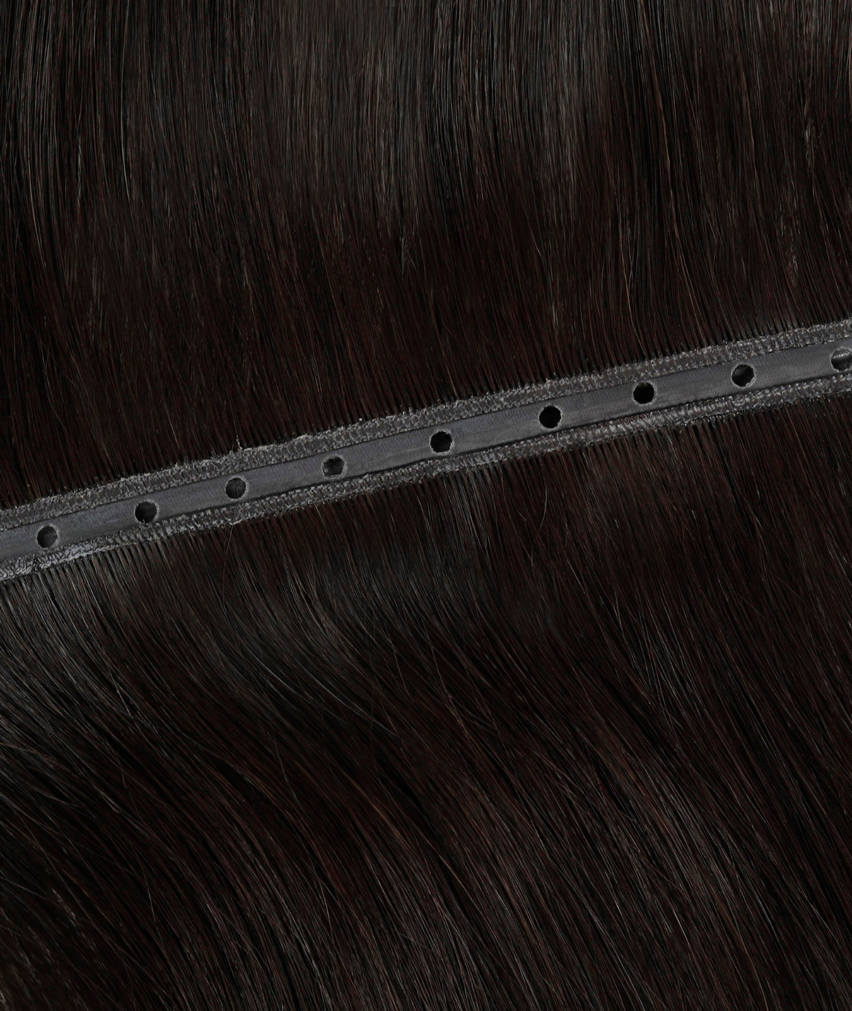 #1BL Darkest Brown Butterfly Weft™ Hair Extensions