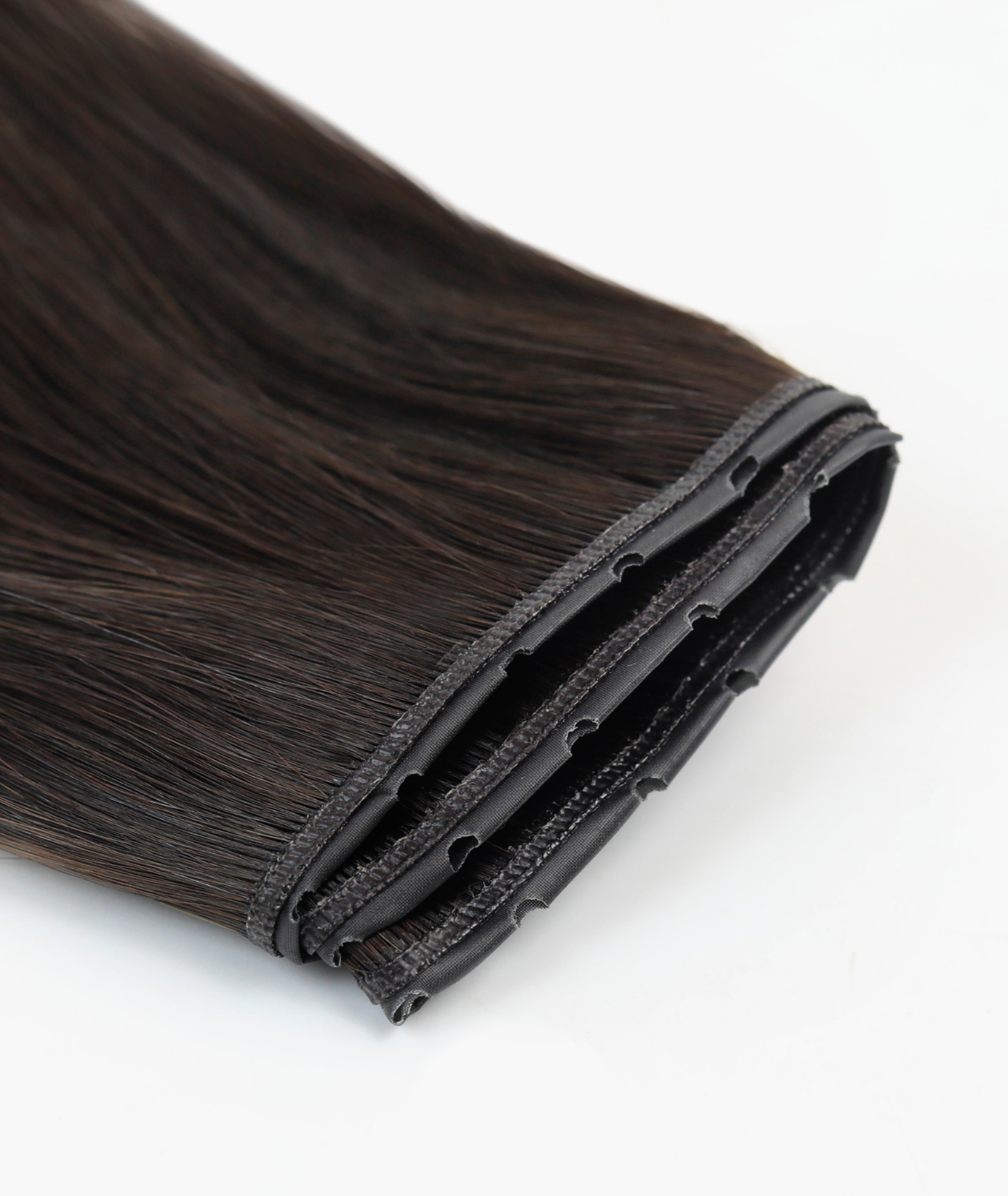 #1BL Darkest Brown Butterfly Weft™ Hair Extensions