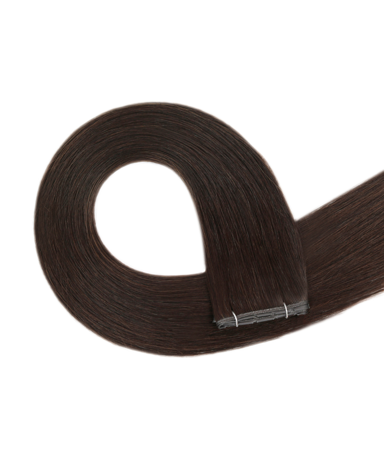 #1BL Darkest Brown Butterfly Weft™ Hair Extensions