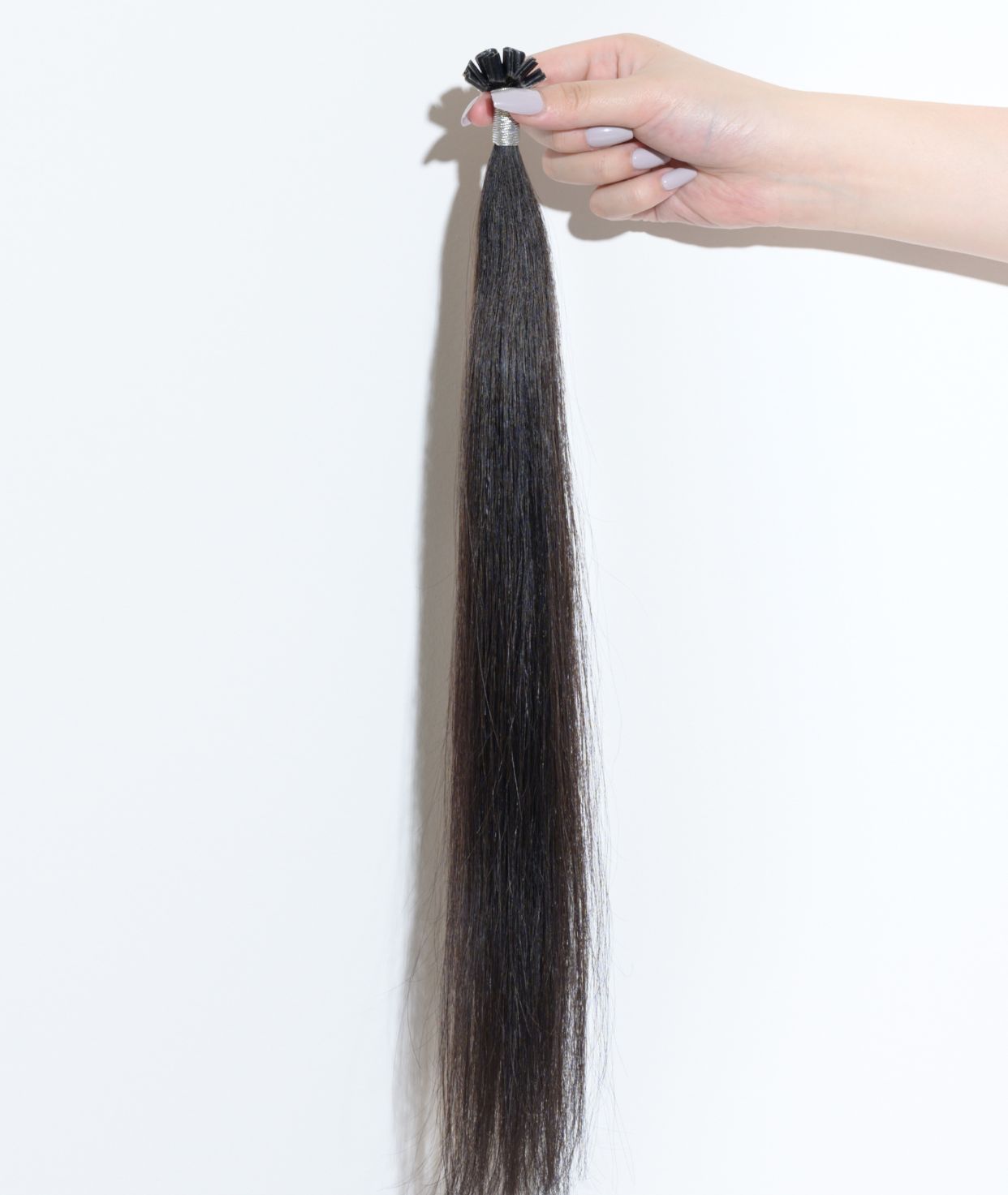#1B Off-Black Pre Bonded U Tip Hair Extensions