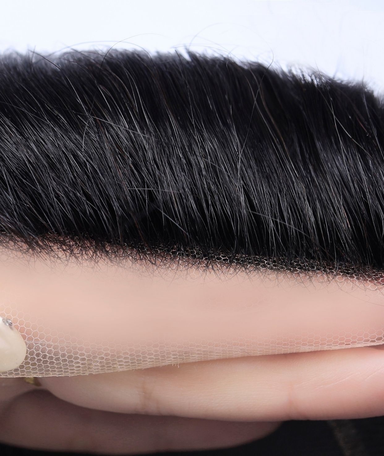 #1C Natural Black Lace Front Hair System