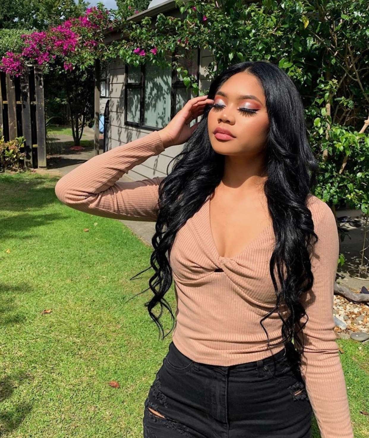 #1 Jet Black Nano Tip Hair Extensions