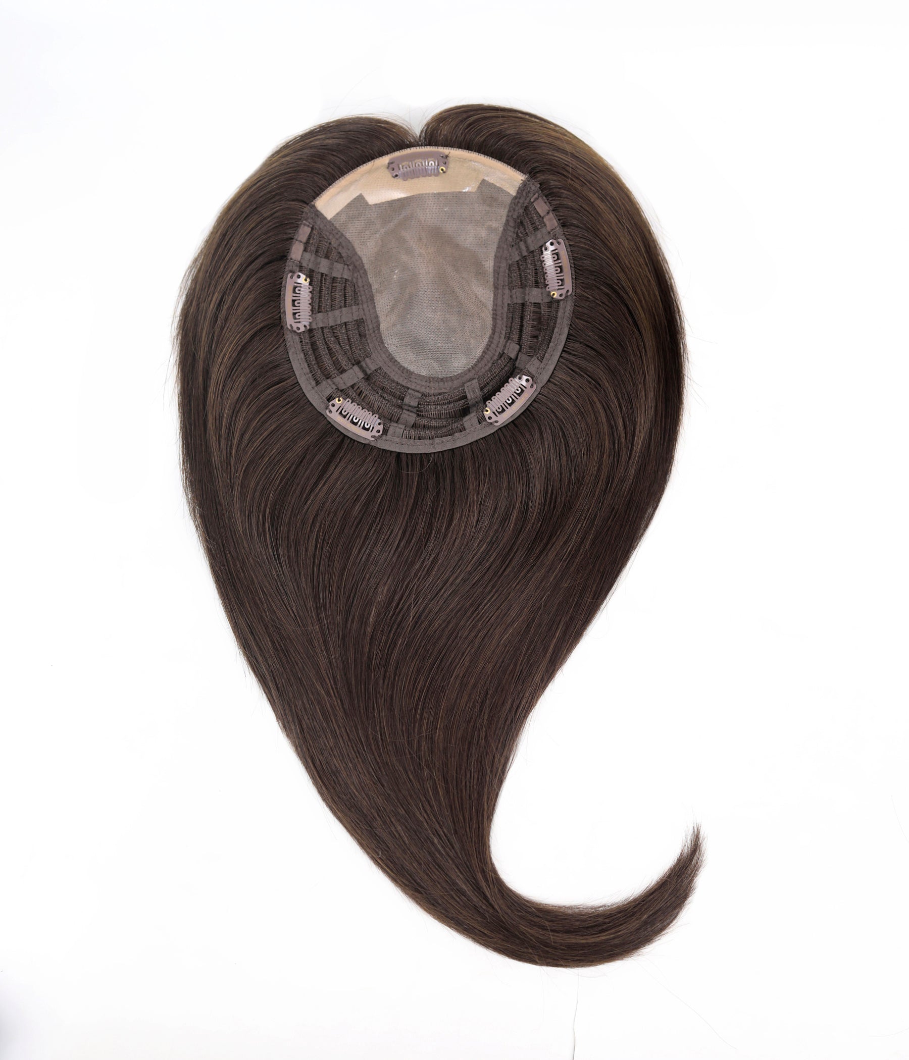 #2 Dark Brown Topper With Invisible Wire