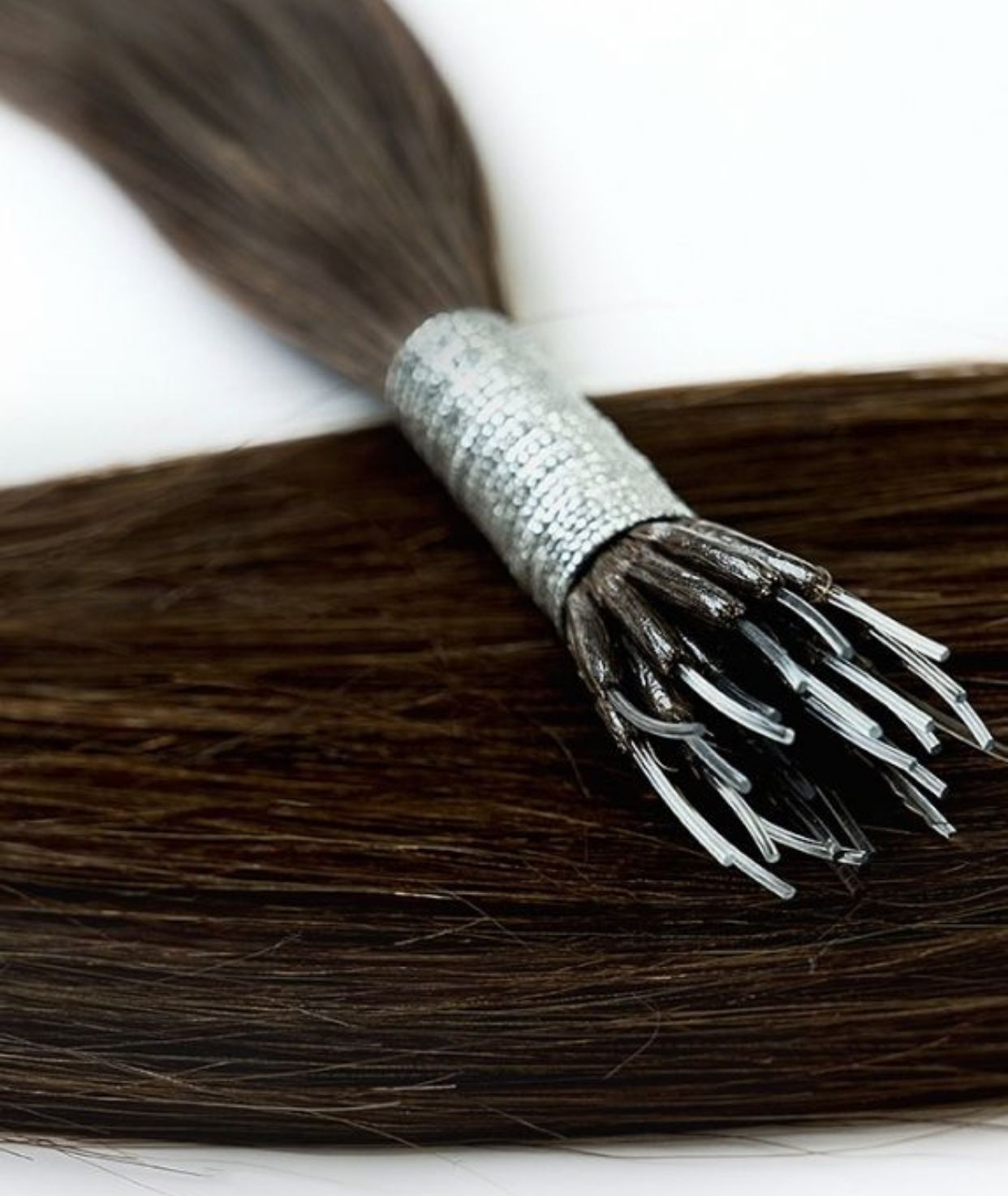 #2 Dark Brown Nano Tip Hair Extensions