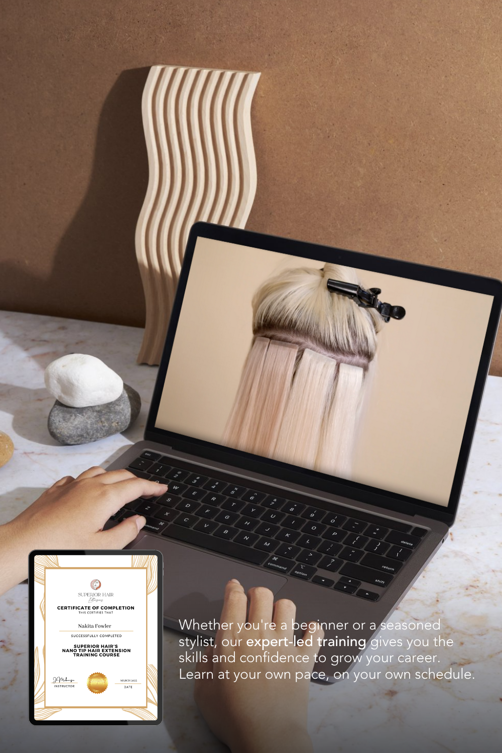 Superior Hair Tape In Training Course Online