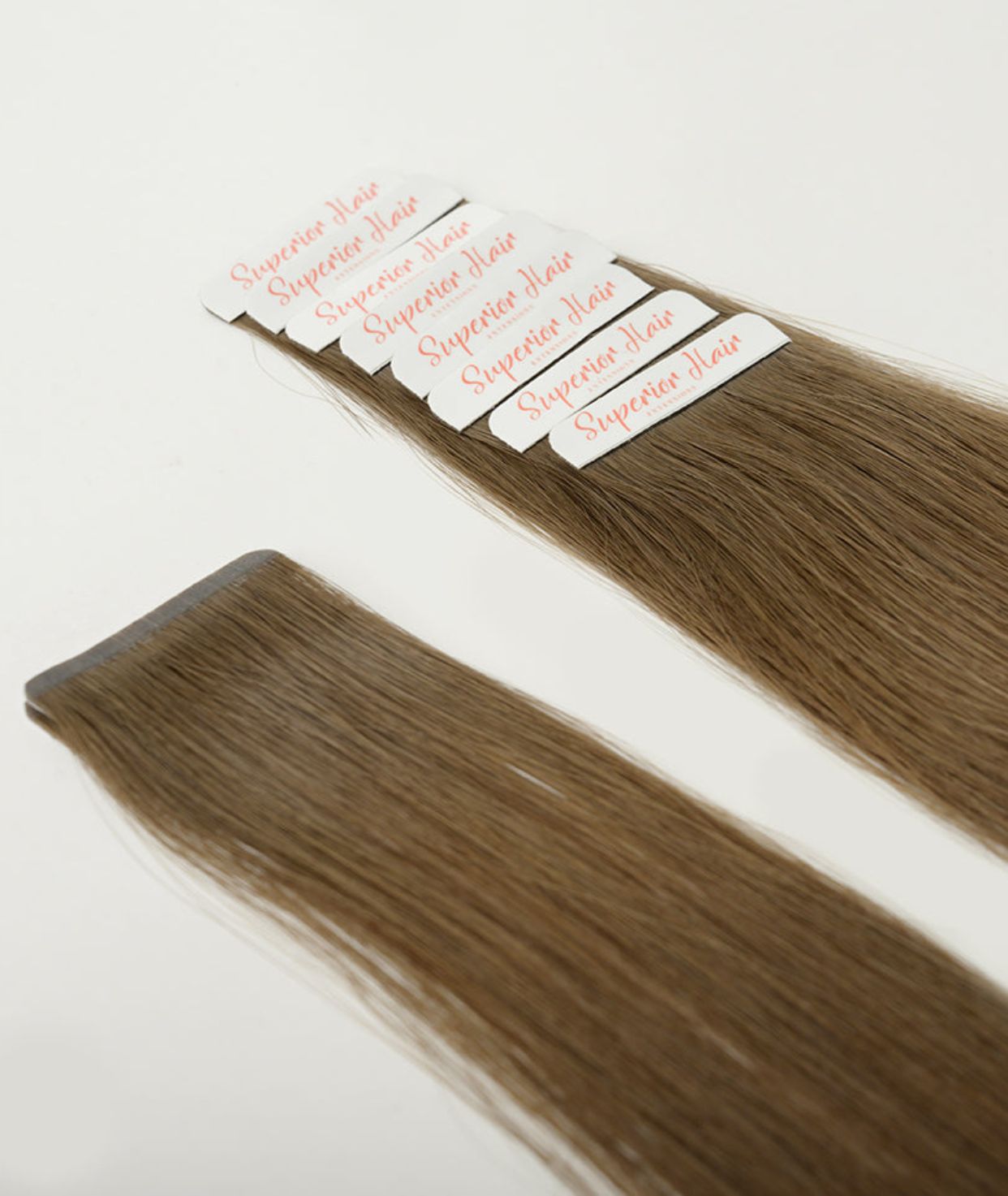 #4A Medium Ash Brown Ultra Seamless Tape In Extensions (DISCONTINUED)