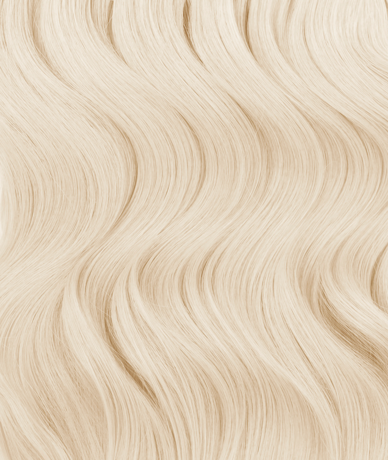 #60 Whitest Ash Blonde Butterfly Weft™ Hair Extensions