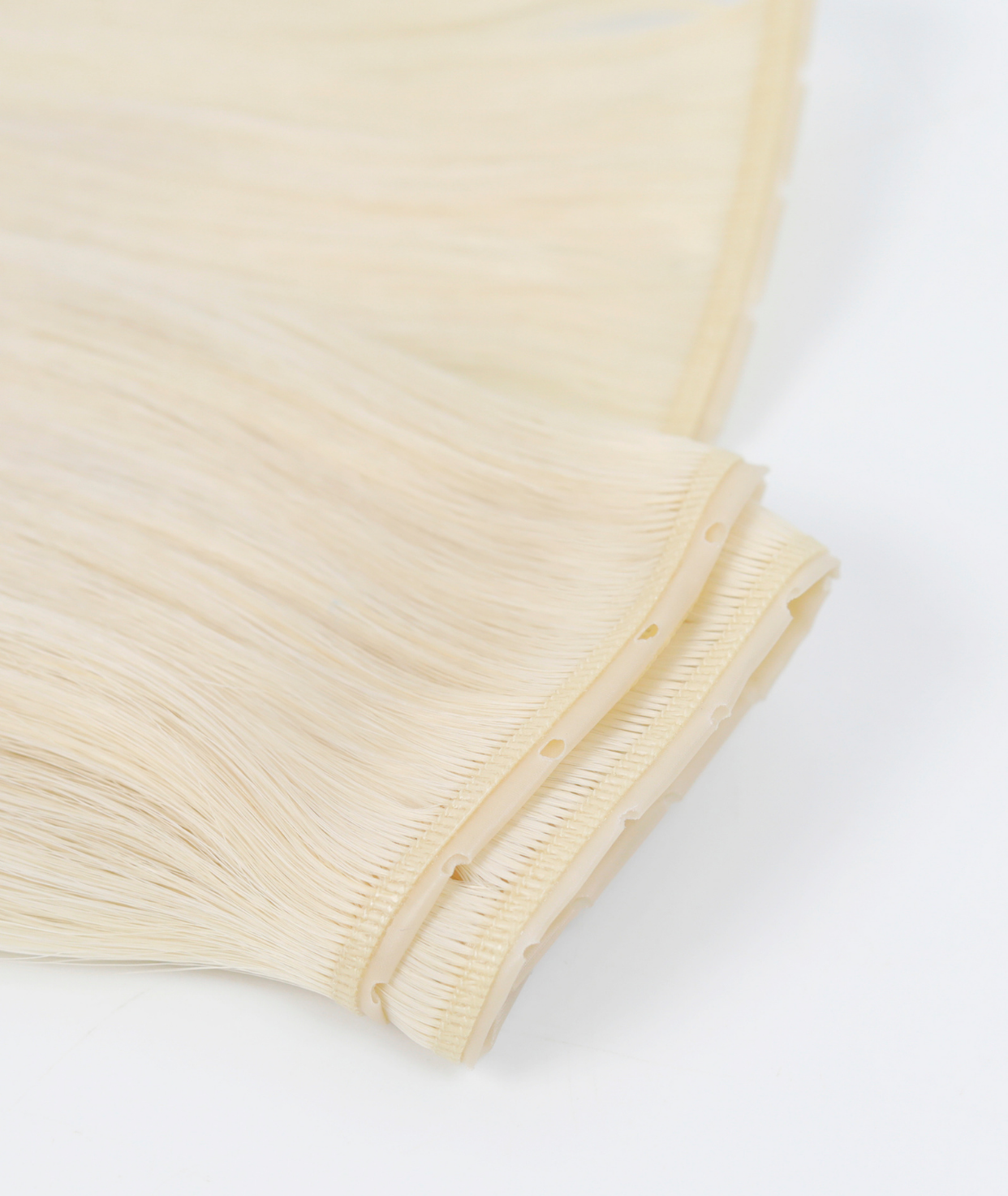 #60 Whitest Ash Blonde Butterfly Weft™ Hair Extensions