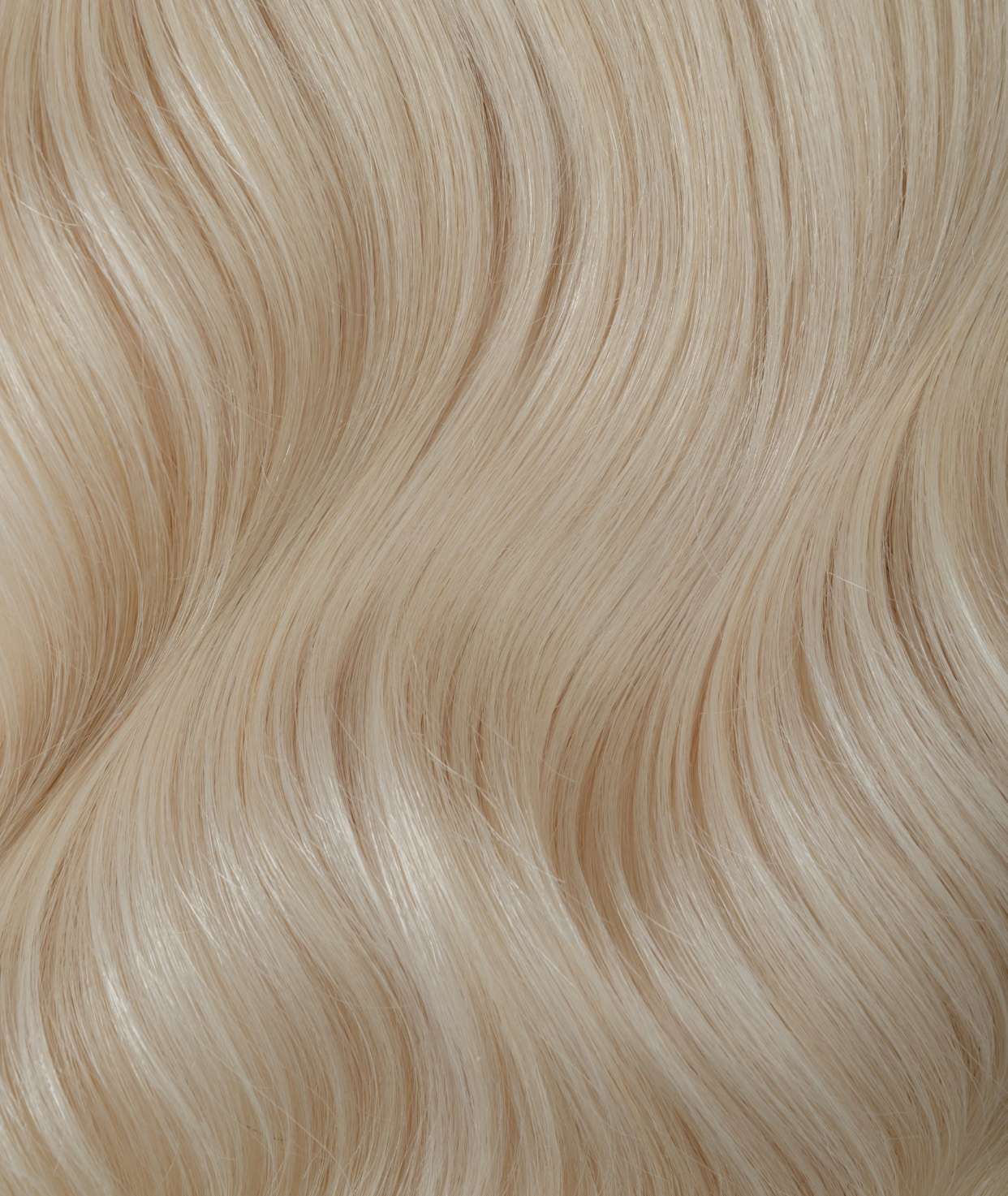 #60 Whitest Ash Blonde Traditional Weft Extensions