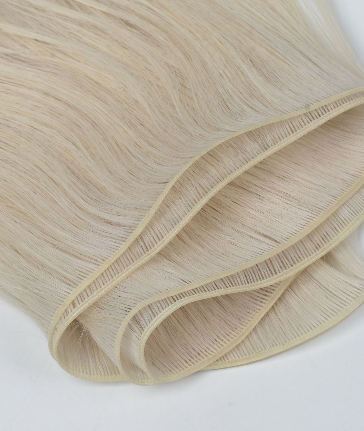 #60 Whitest Ash Blonde Genius Weft Extensions