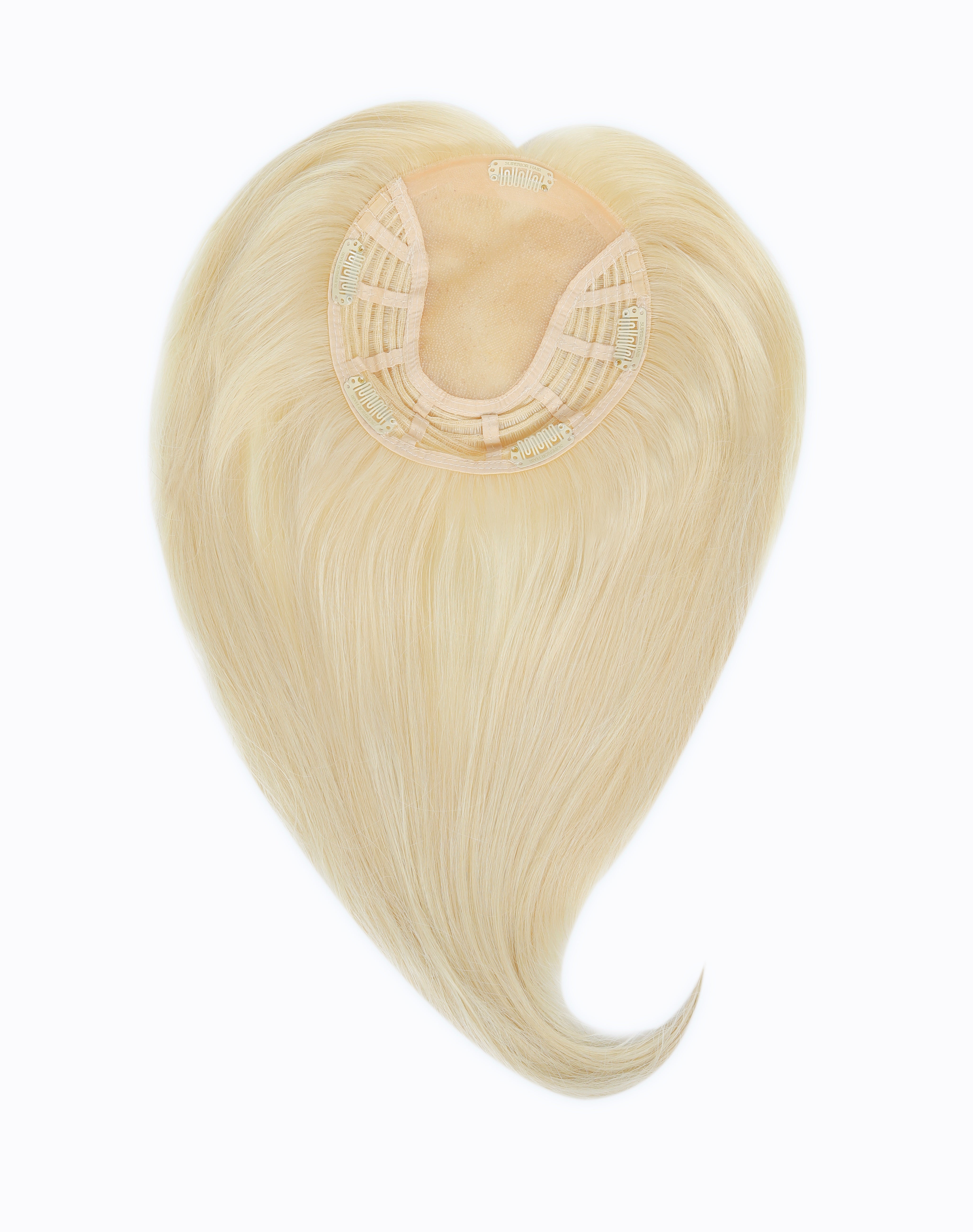 #613 Platinum Blonde Topper With Invisible Wire