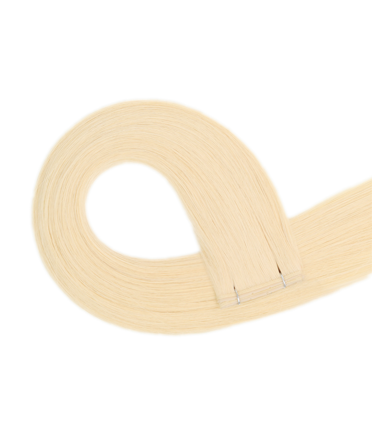 #613 Platinum Blonde Butterfly Weft™ Hair Extensions