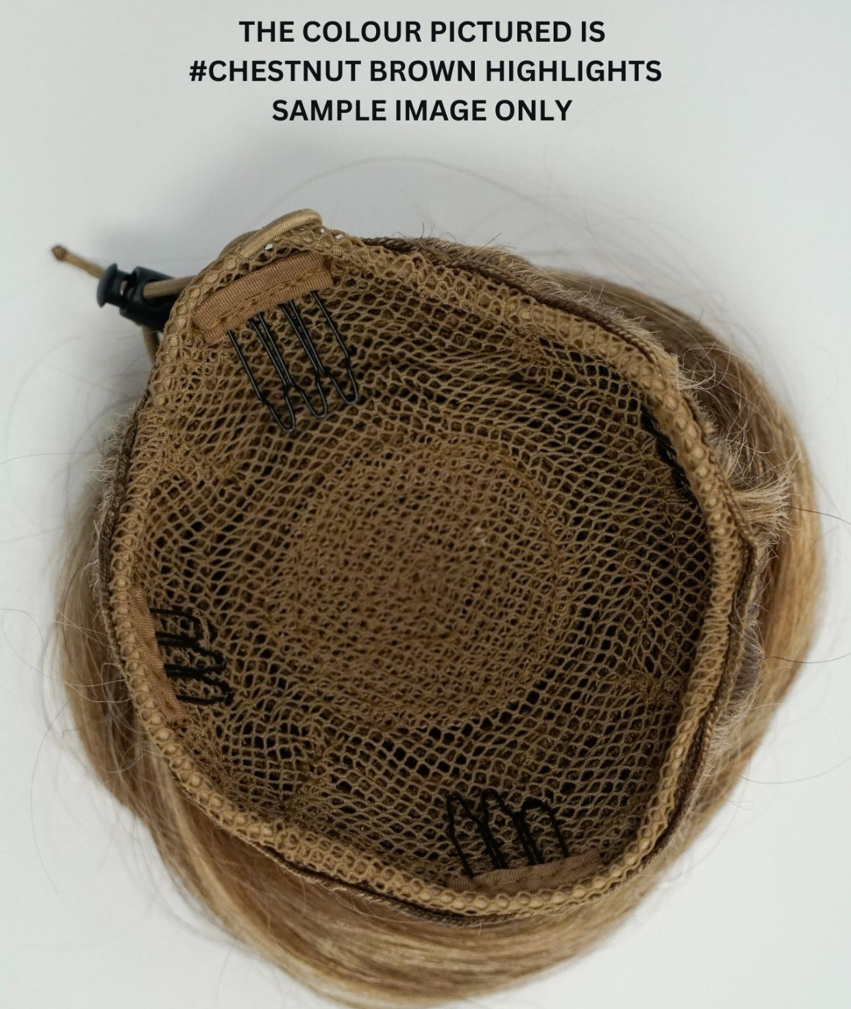 #8 Natural Light Brown Clip-In Bun Extension