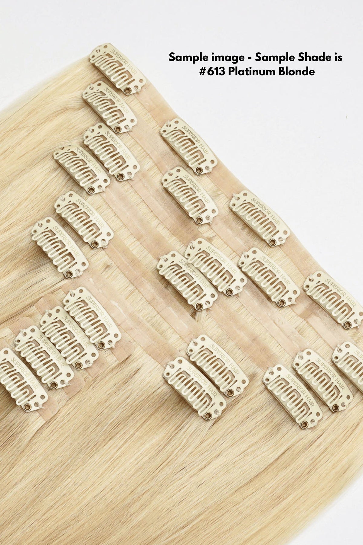 #16/22 Caramel Light Blonde Mix Seamless Clip In Extensions
