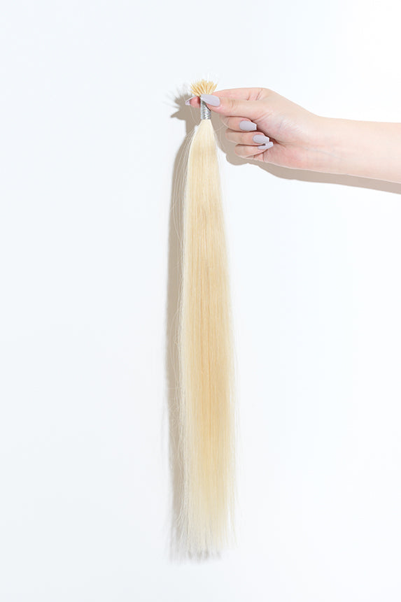 #613 Platinum Blonde Nano Tip Hair Extensions