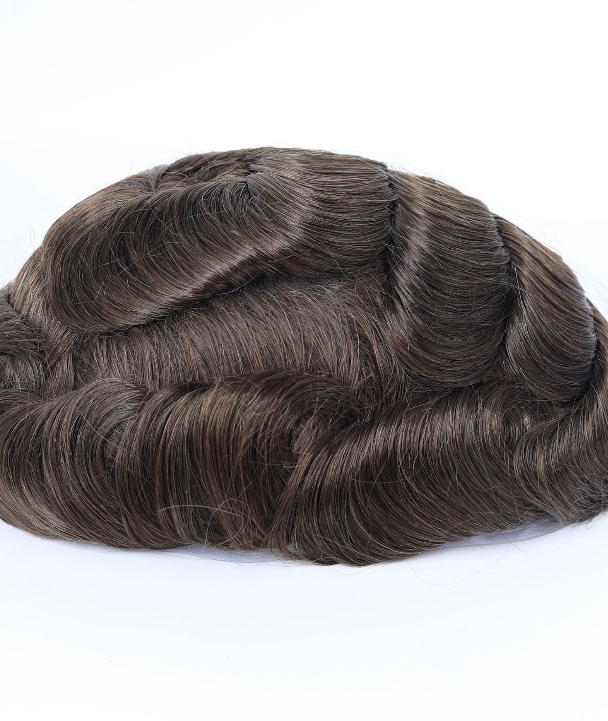 #6 Light Golden Brown Skin Base Hair System