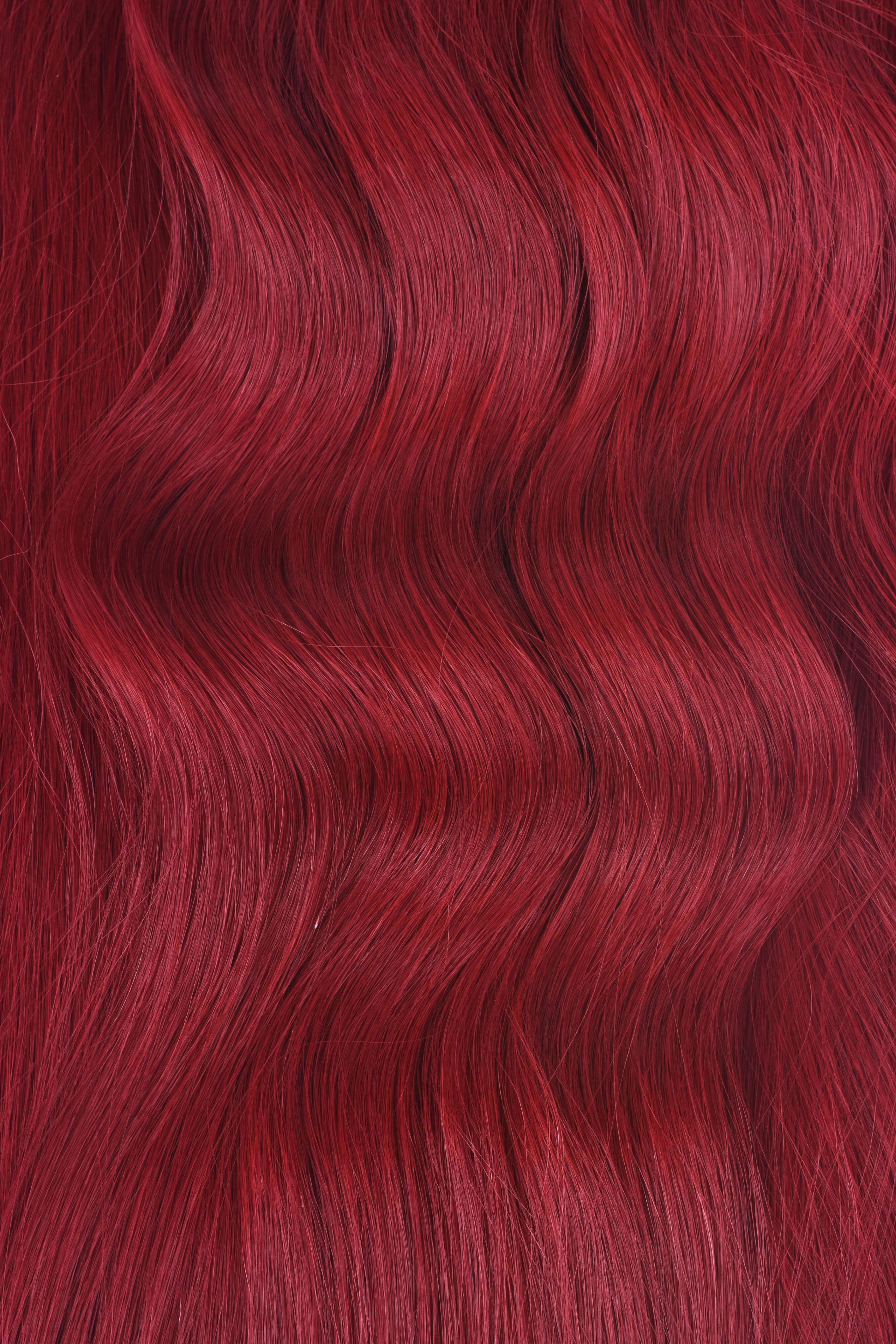 #6R Red Classic Halo Hair Extensions — Value Grade