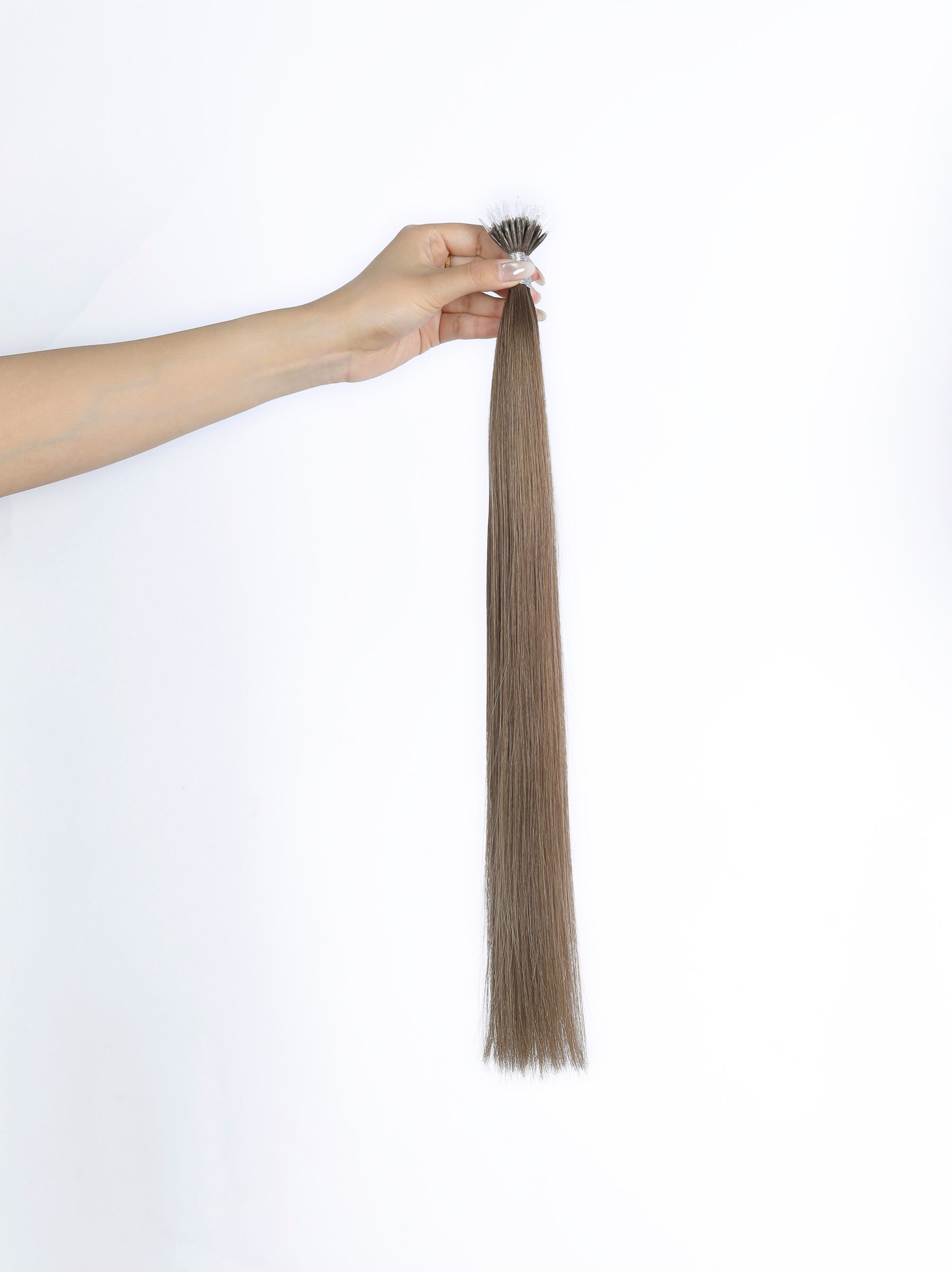 #5 Dark Ash Brown Nano Tip Hair Extensions