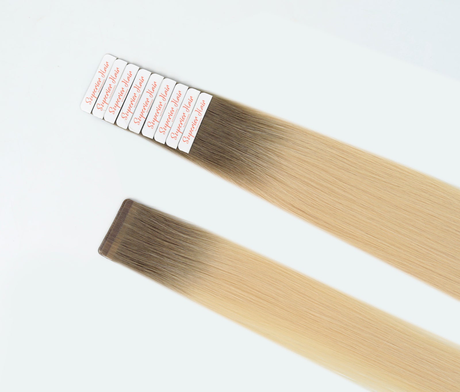 #Rooted Hollywood Blonde Ultra Seamless Tape In Extensions (NEW)