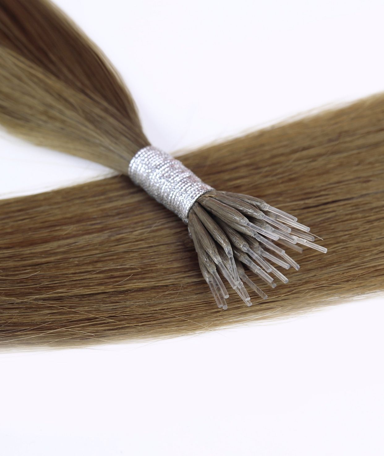 #8 Natural Light Brown Nano Tip Hair Extensions (DISCONTINUED)