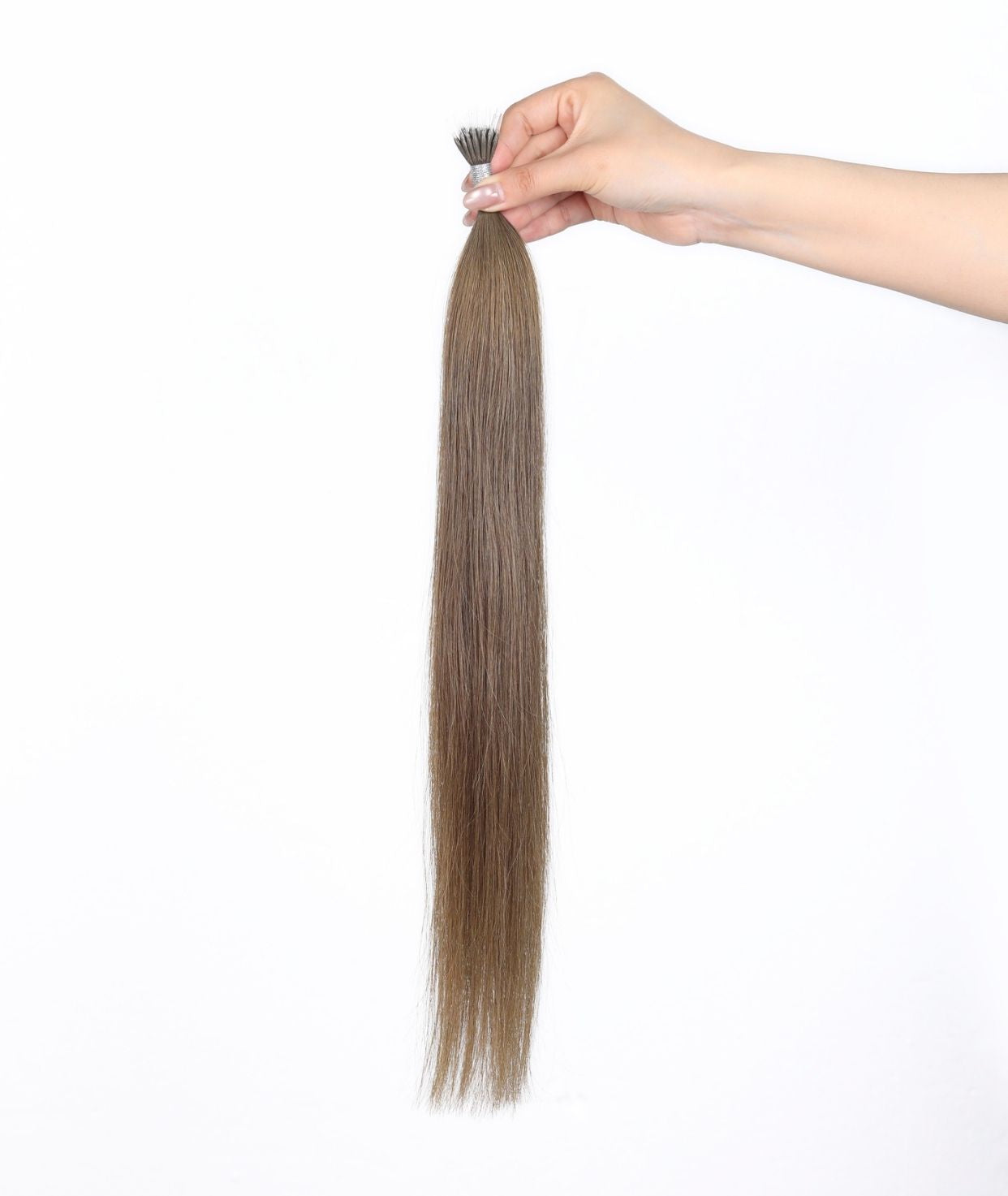 #8 Natural Light Brown Nano Tip Hair Extensions (DISCONTINUED)