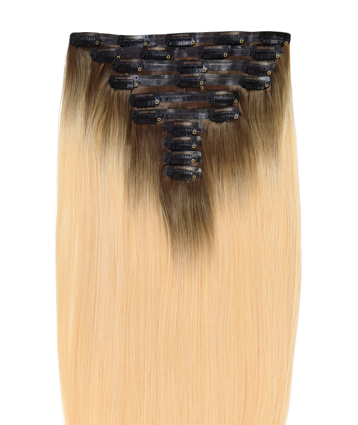 #Beach Blonde Ombre Seamless Clip In Hair Extensions (DISCONTINUED)