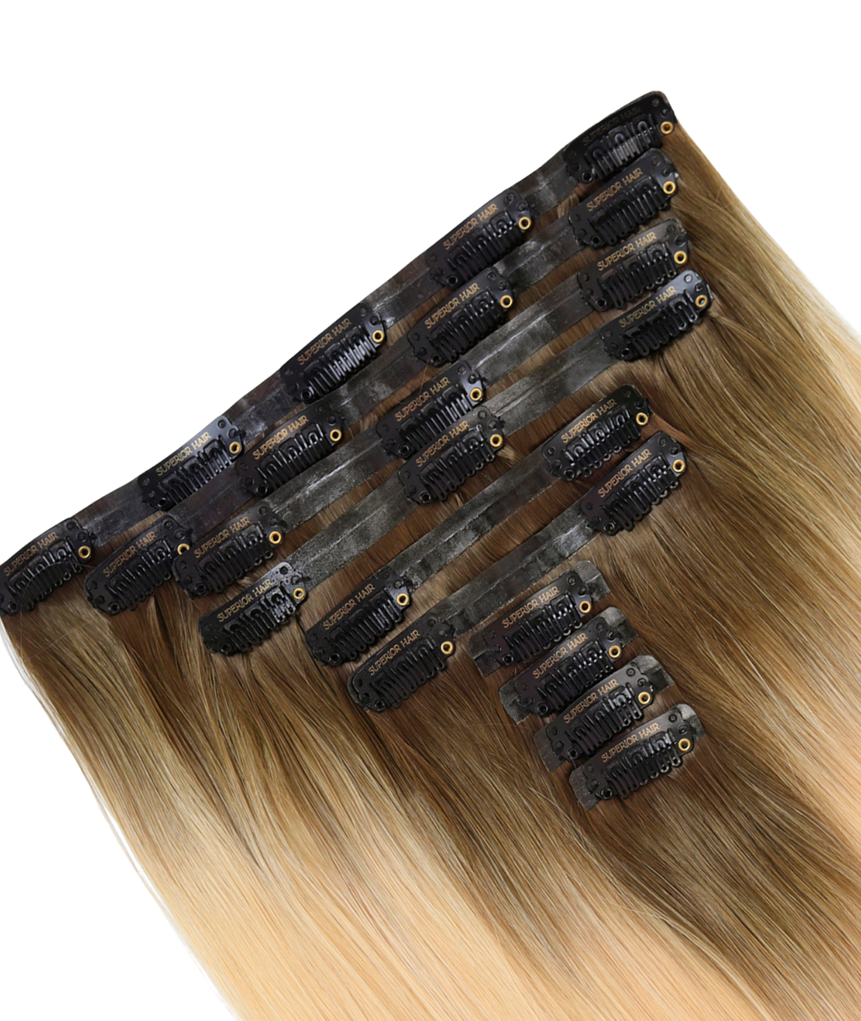 #Beach Blonde Ombre Seamless Clip In Hair Extensions (DISCONTINUED)