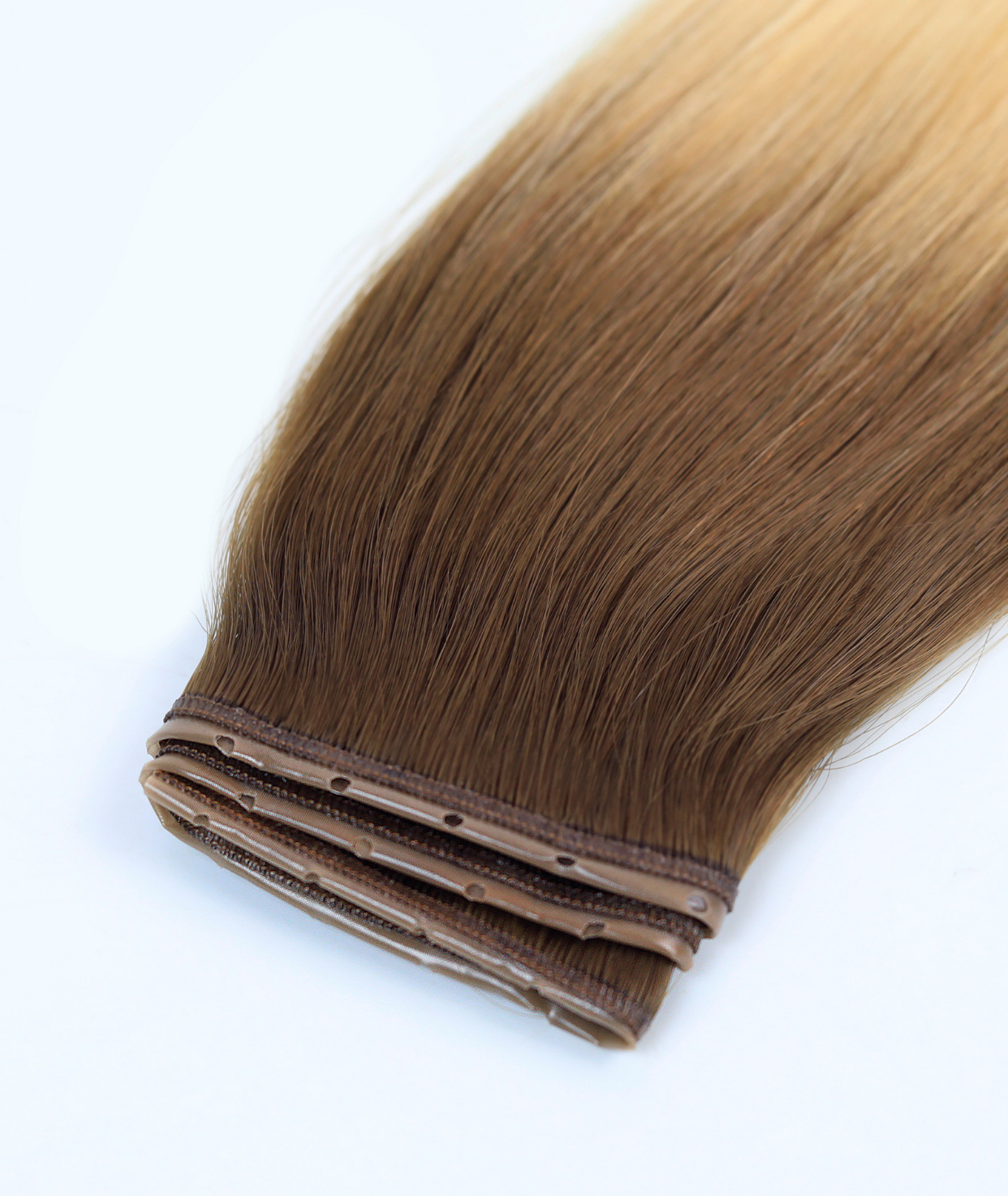 #Beach Blonde Ombre Butterfly Weft™ Hair Extensions