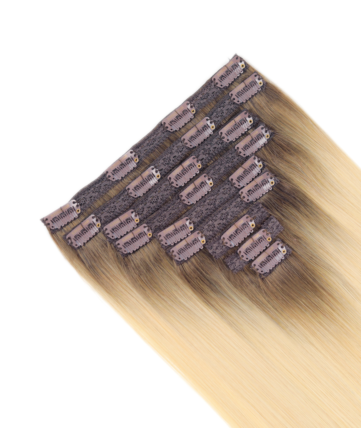 #Beach Blonde Ombre Classic Clip In Hair Extensions 9pcs (DISCONTINUED)