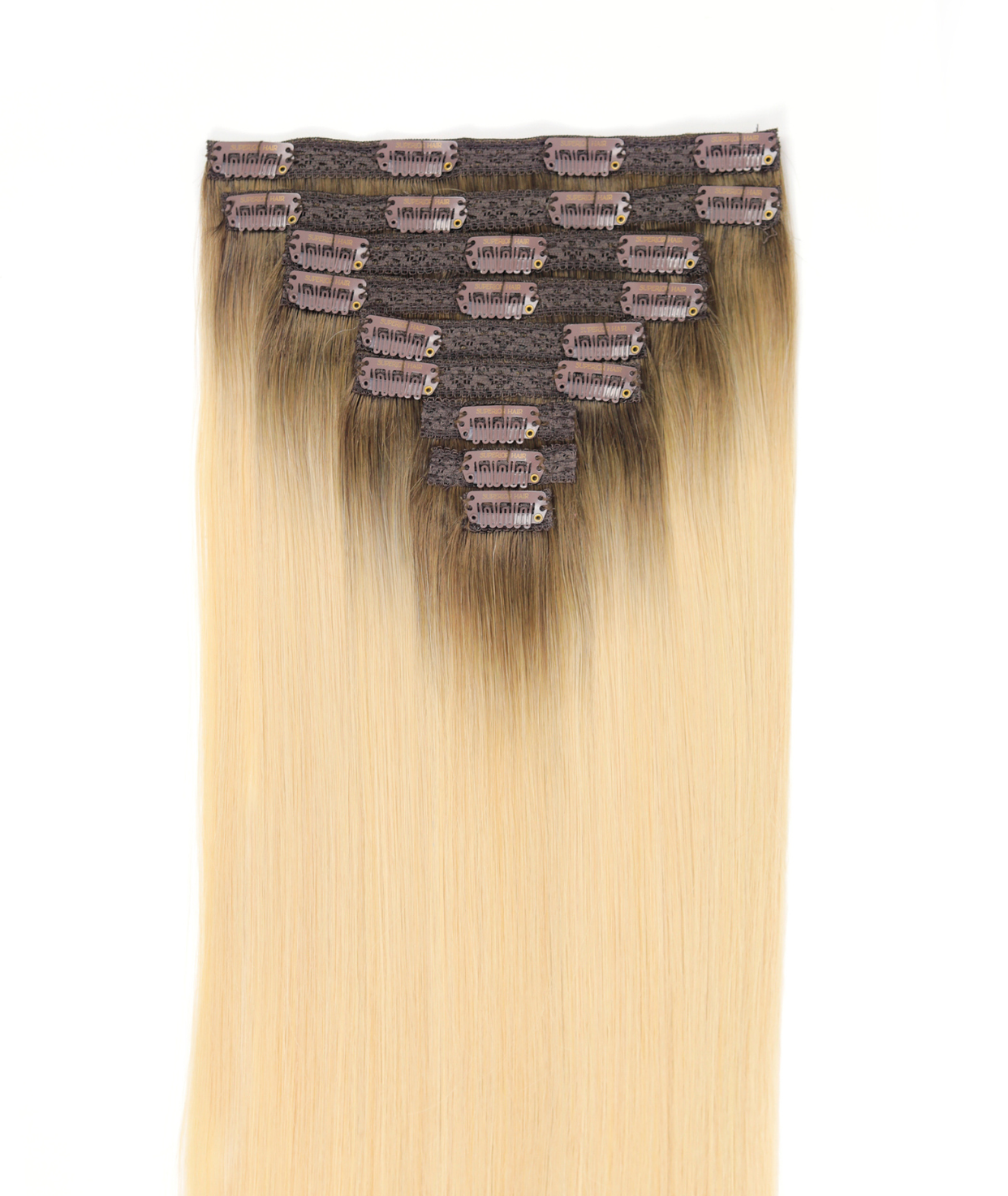 #Beach Blonde Ombre Classic Clip In Hair Extensions 9pcs (DISCONTINUED)