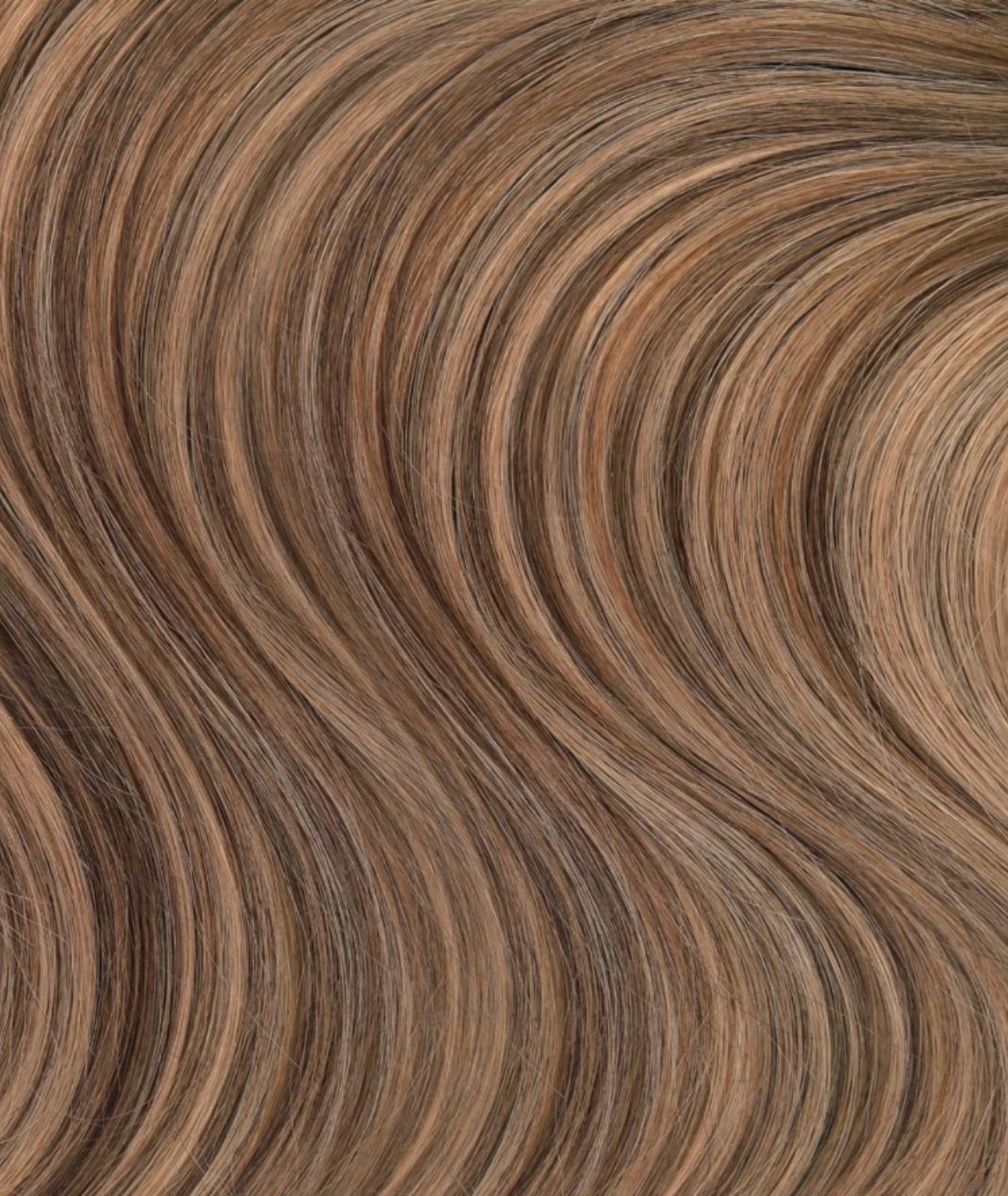 Chestnut Brown Highlights Genius Weft Extensions