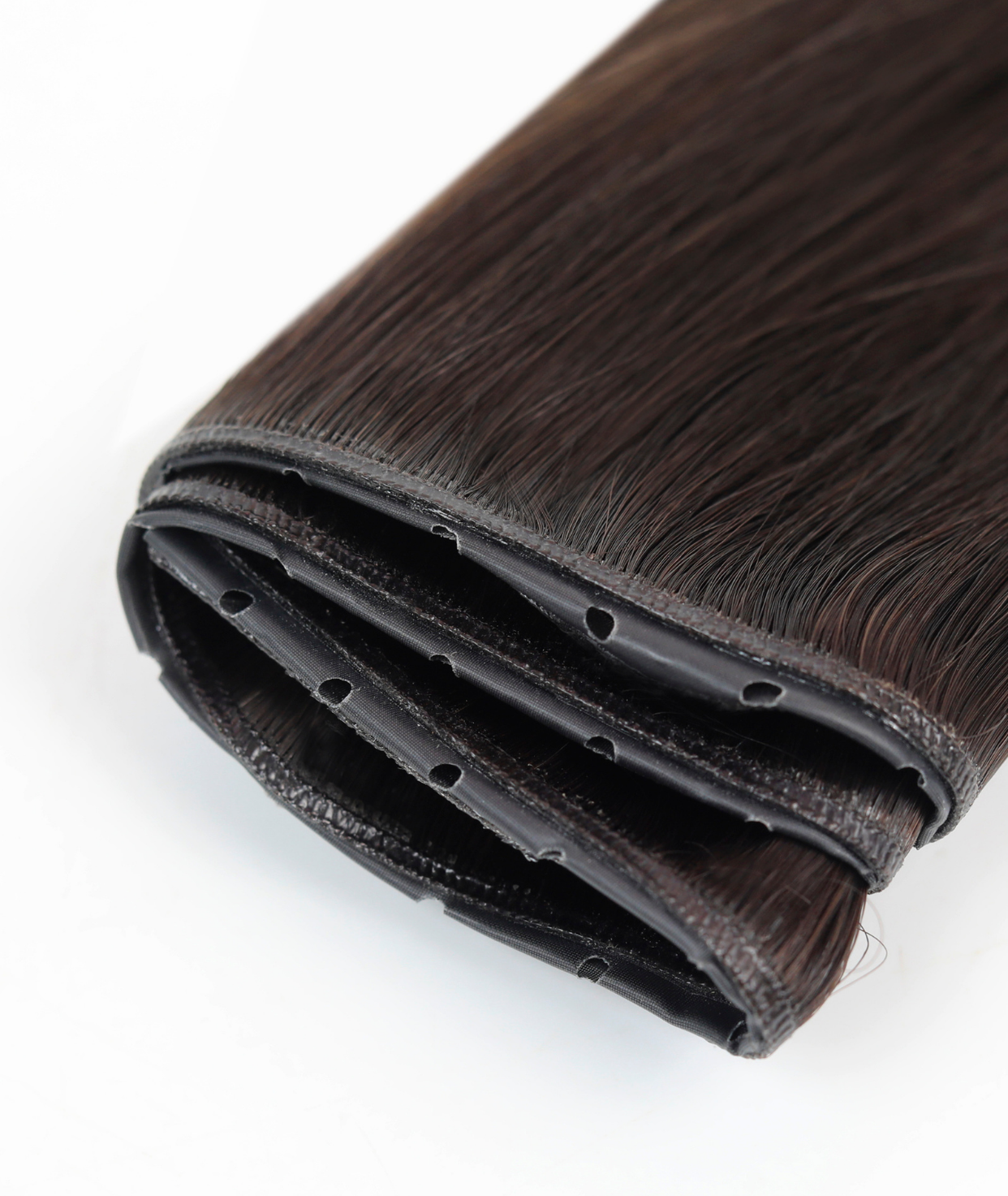 #Dark Brown Balayage Butterfly Weft™ Hair Extensions